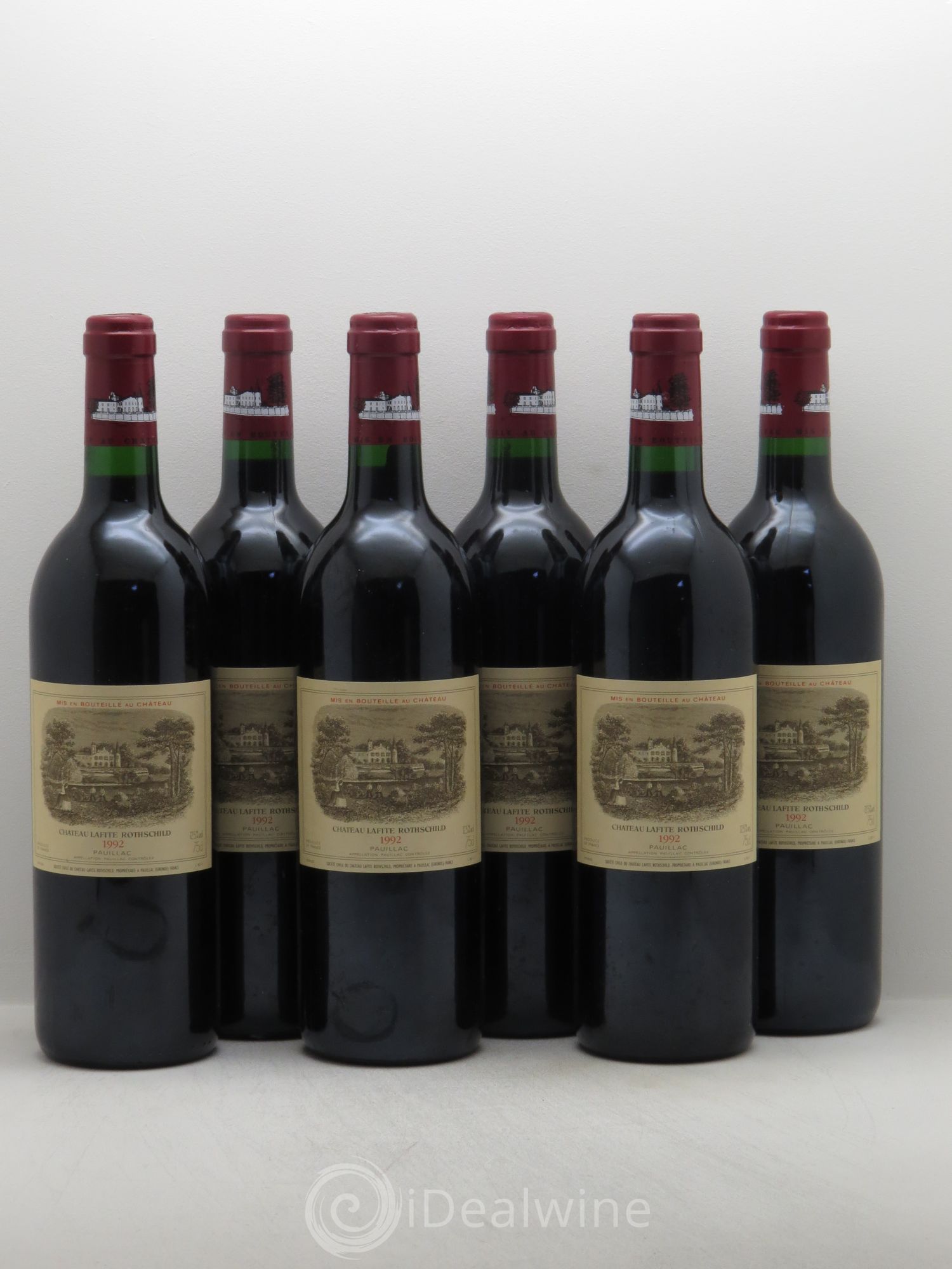 Château Lafite Rothschild 1er Grand Cru Classé 1992 - Lot de 6 bouteilles - 0