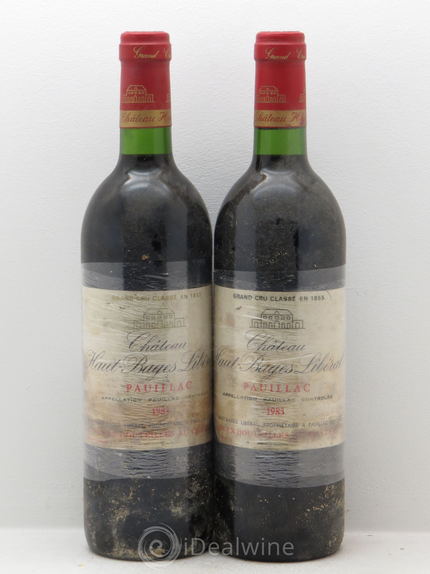 Château Haut Bages Libéral 5ème Grand Cru Classé 1983 - Lot de 2 bouteilles - 0