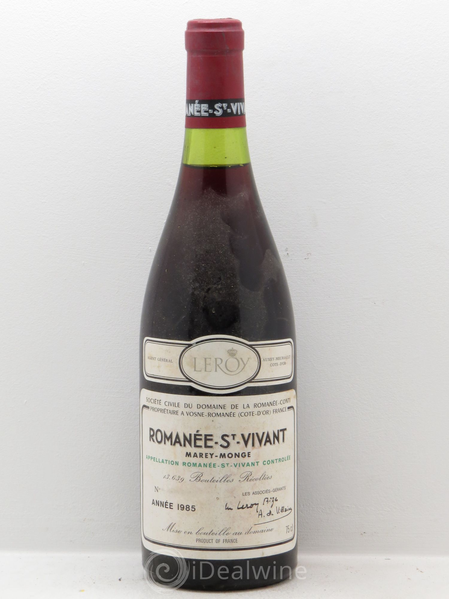 Romanée-Saint-Vivant Grand Cru Domaine de la Romanée-Conti Marey Monge 1985 - Lot de 1 bouteille - 0