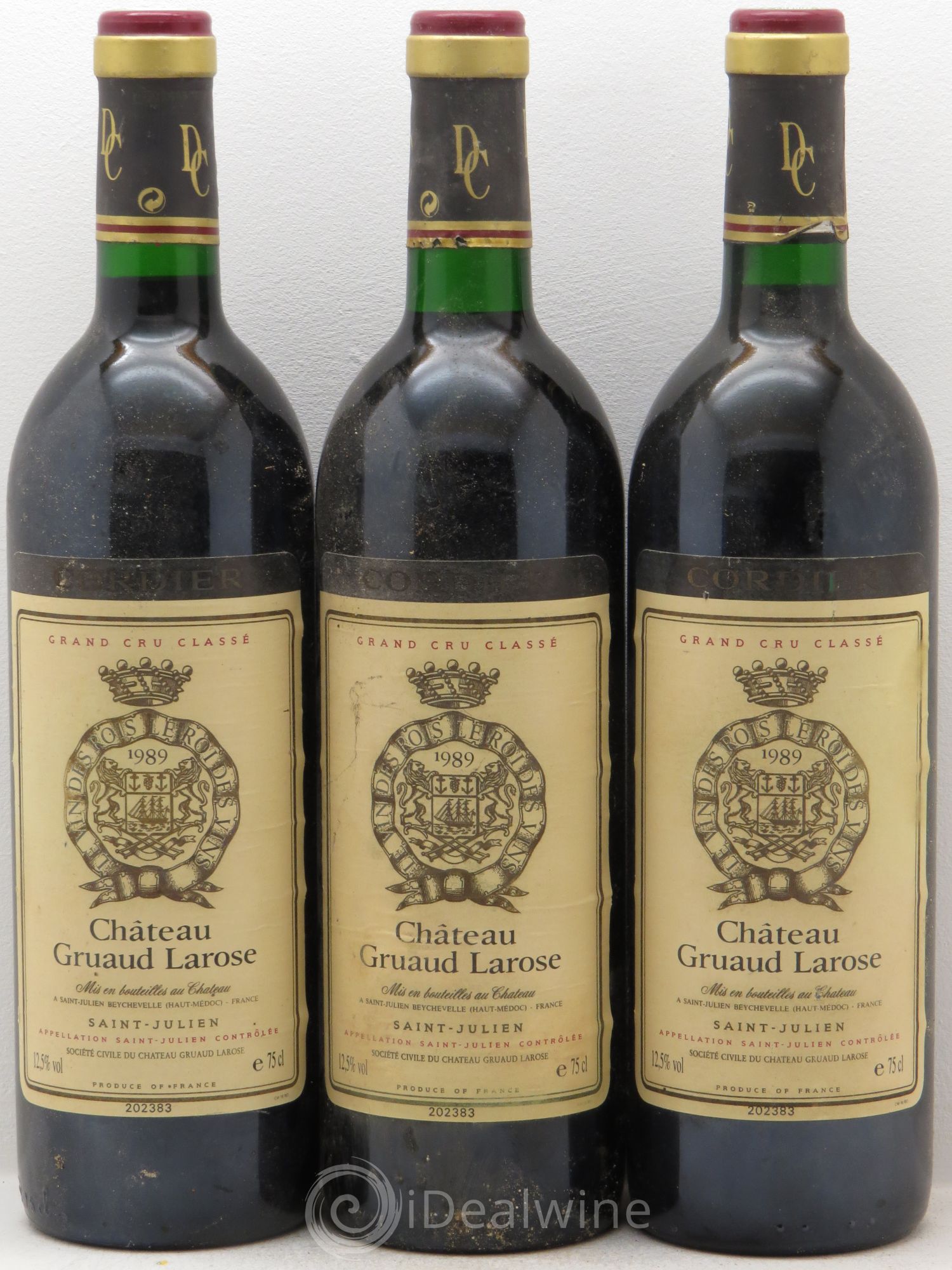 Château Gruaud Larose 2ème Grand Cru Classé 1989 - Lot de 3 bouteilles - 0