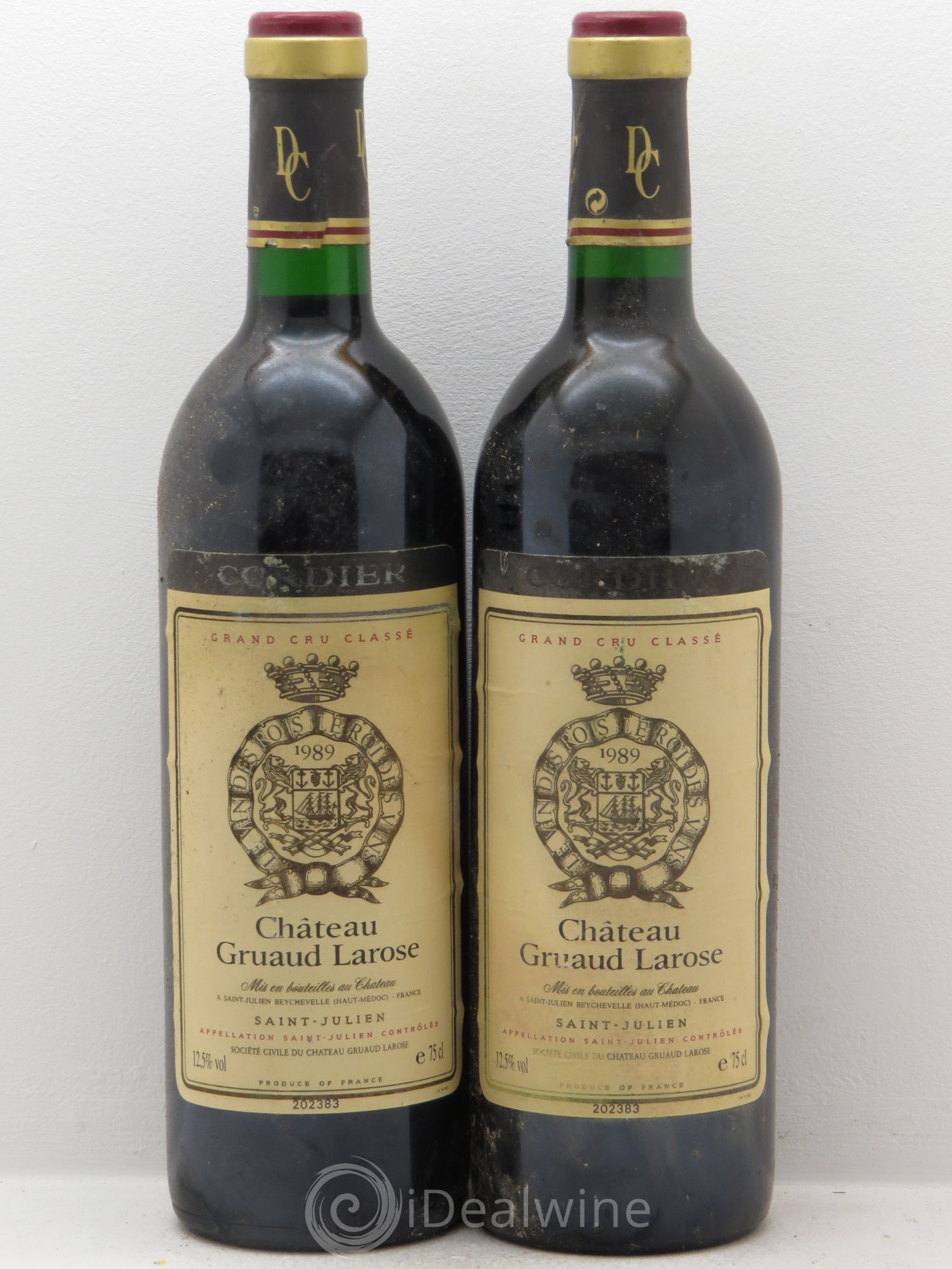 Château Gruaud Larose 2ème Grand Cru Classé 1989 - Lot de 2 bouteilles - 0