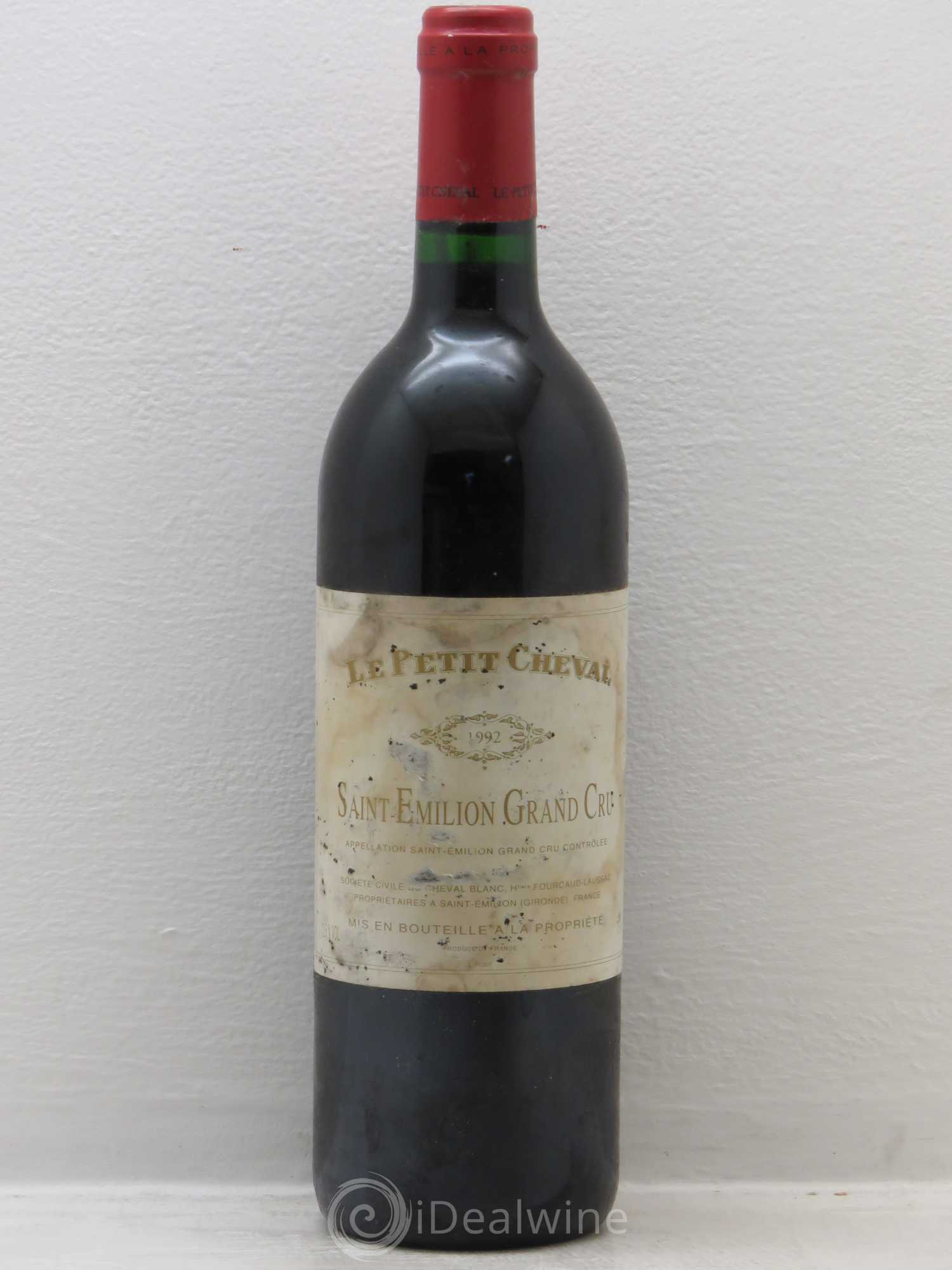 Le Petit Cheval Second Vin 1992 - Lot de 1 bouteille - 0