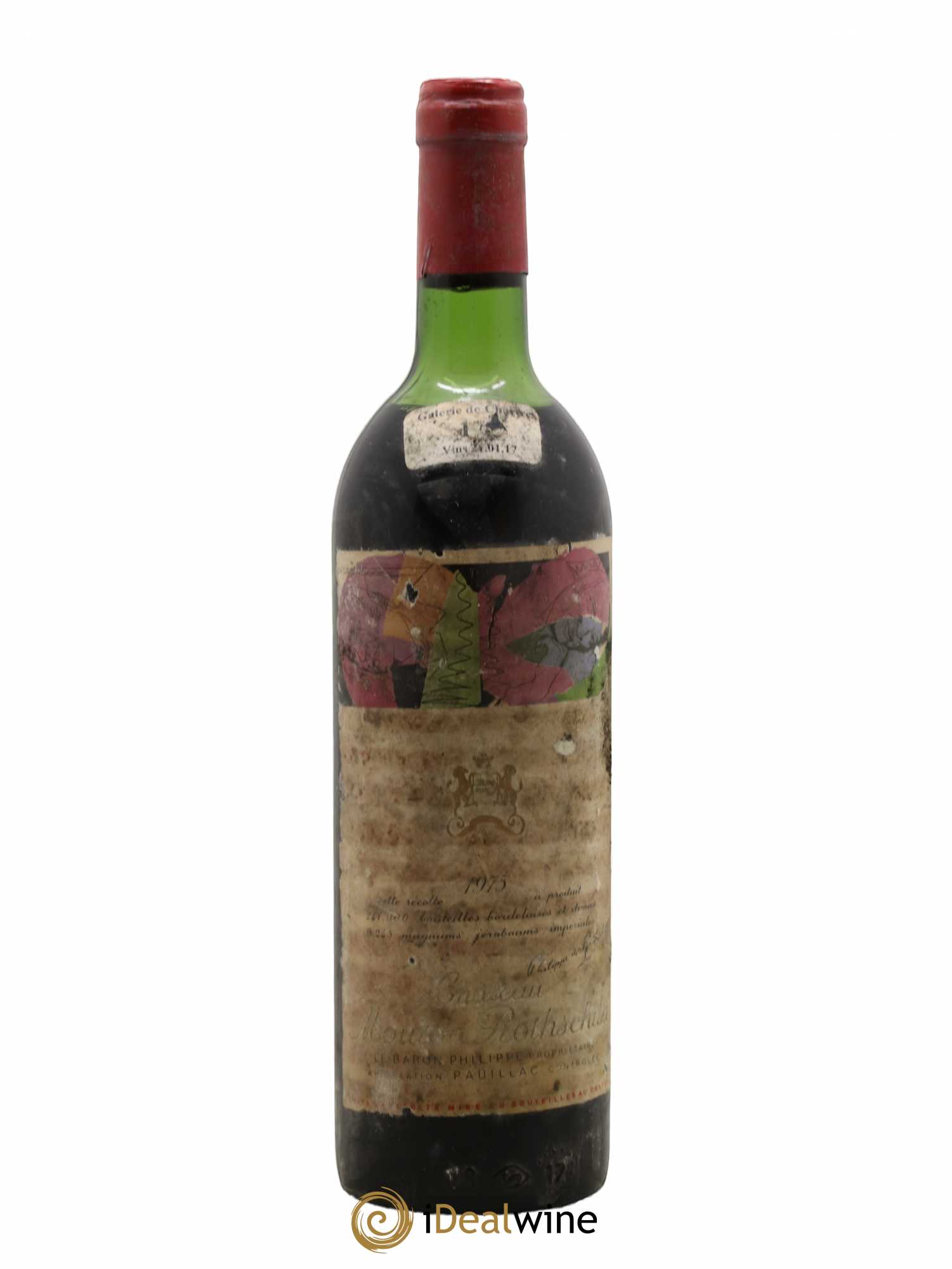 Château Mouton Rothschild 1er Grand Cru Classé 1975 - Lot de 1 bouteille - 0