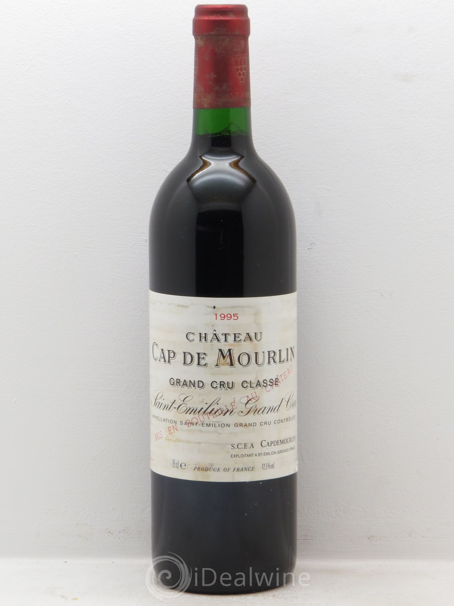 Château Cap de Mourlin Grand Cru Classé 1995 - Lot de 12 bouteilles - 0