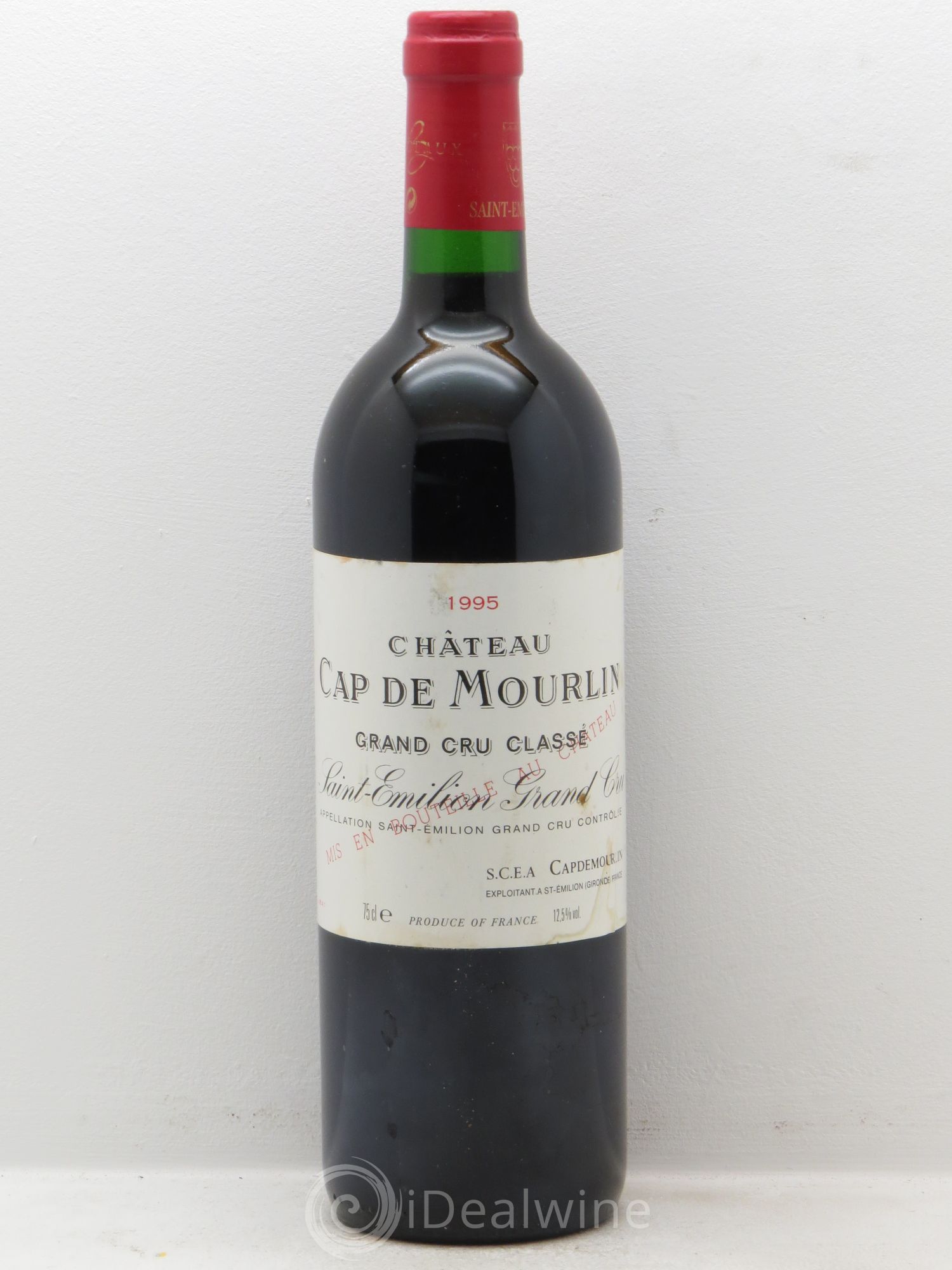 Château Cap de Mourlin Grand Cru Classé 1995 - Lot de 1 bouteille - 0