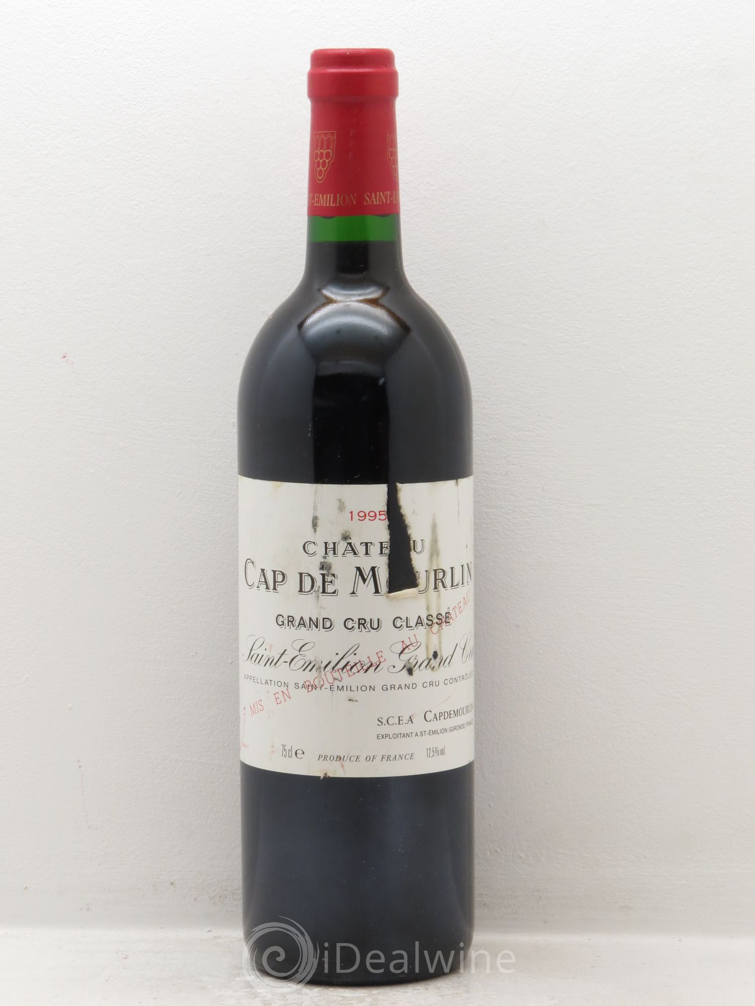 Château Cap de Mourlin Grand Cru Classé 1995 - Lot de 12 bouteilles - 0