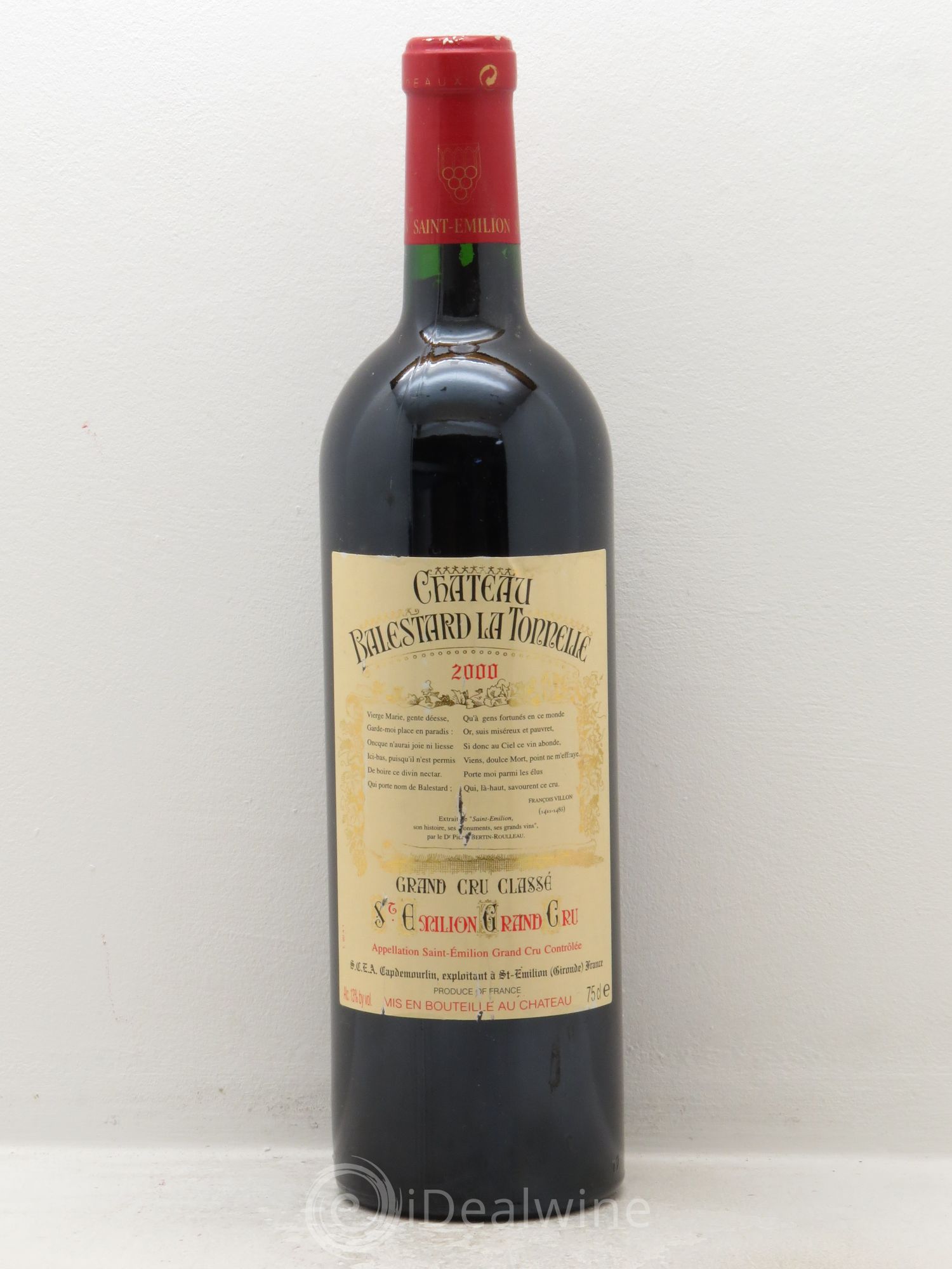 Château Balestard la Tonnelle Grand Cru Classé 2000 - Lot de 12 bouteilles - 0