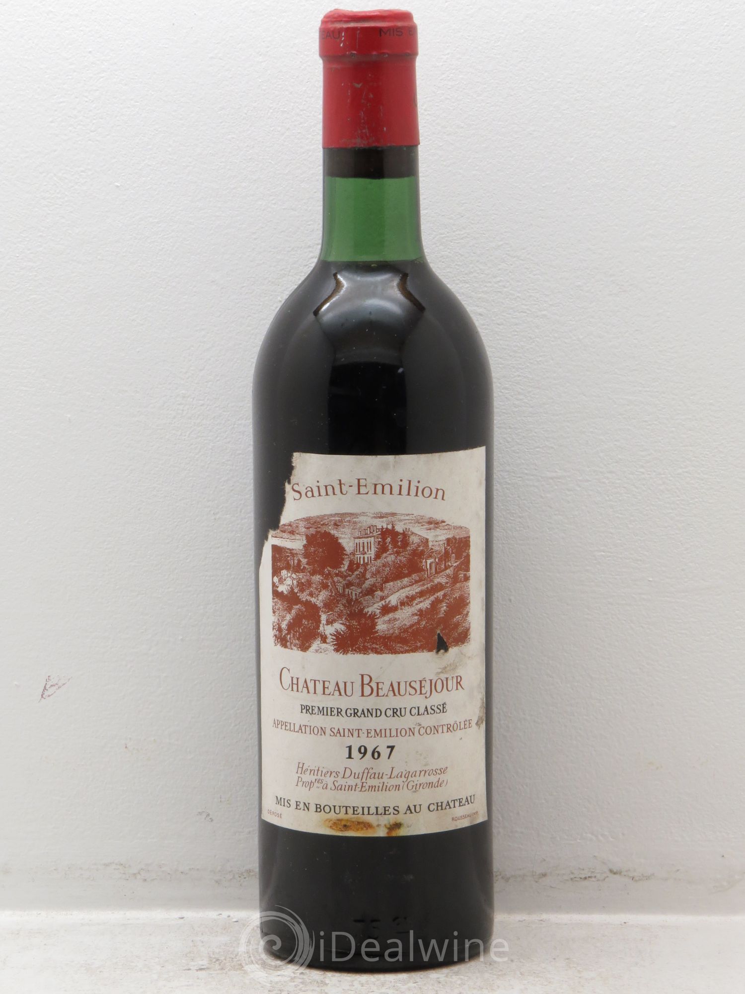 Château Beauséjour (Duffau-Lagarrosse) 1er Grand Cru Classé B 1967 - Lot de 1 bouteille - 0
