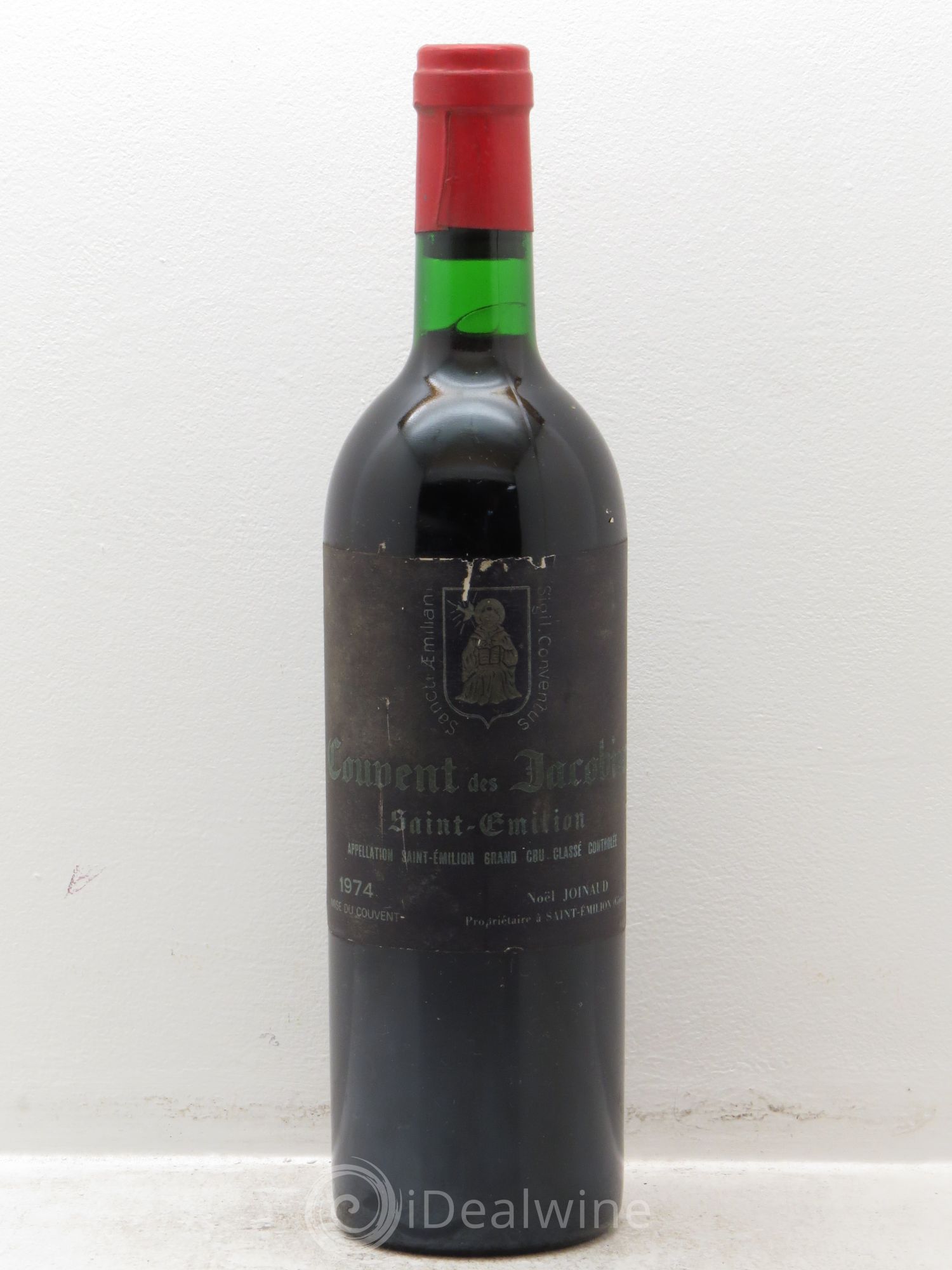 Château Couvent des Jacobins Grand Cru Classé 1974 - Lot de 1 bouteille - 0