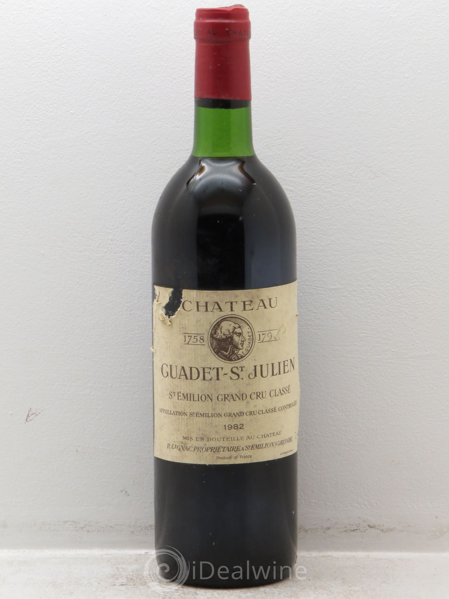 Château Guadet Grand Cru Classé 1982 - Lot de 12 bouteilles - 0