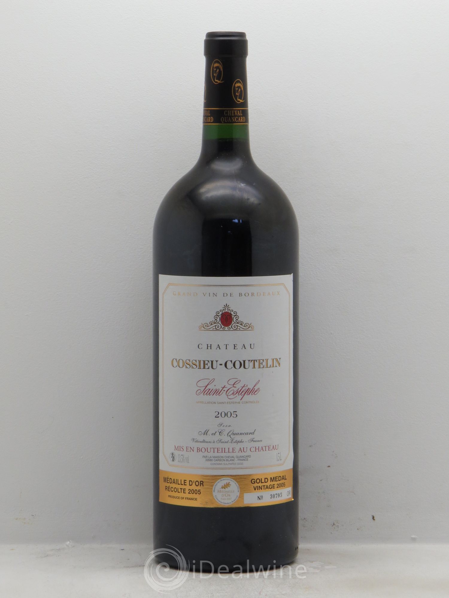 Château Saint-Estèphe Cossieu Coutelin 2005 - Posten von 1 Magnum - 0