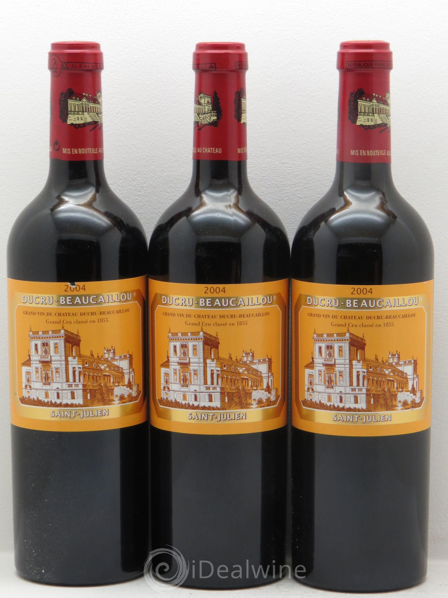 Château Ducru Beaucaillou 2ème Grand Cru Classé 2004 - Lot de 3 bouteilles - 0