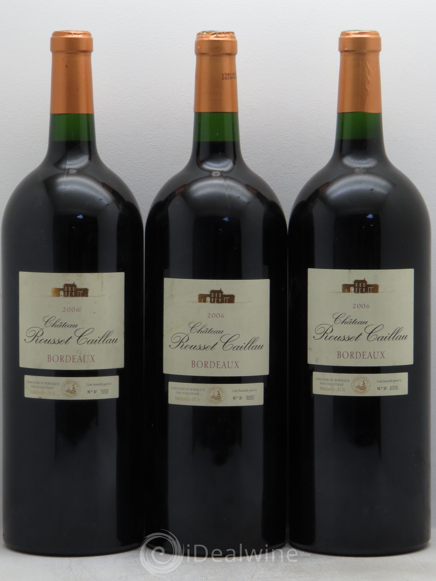 Bordeaux Rousset Caillou 2006 - Posten von 3 Magnum - 0