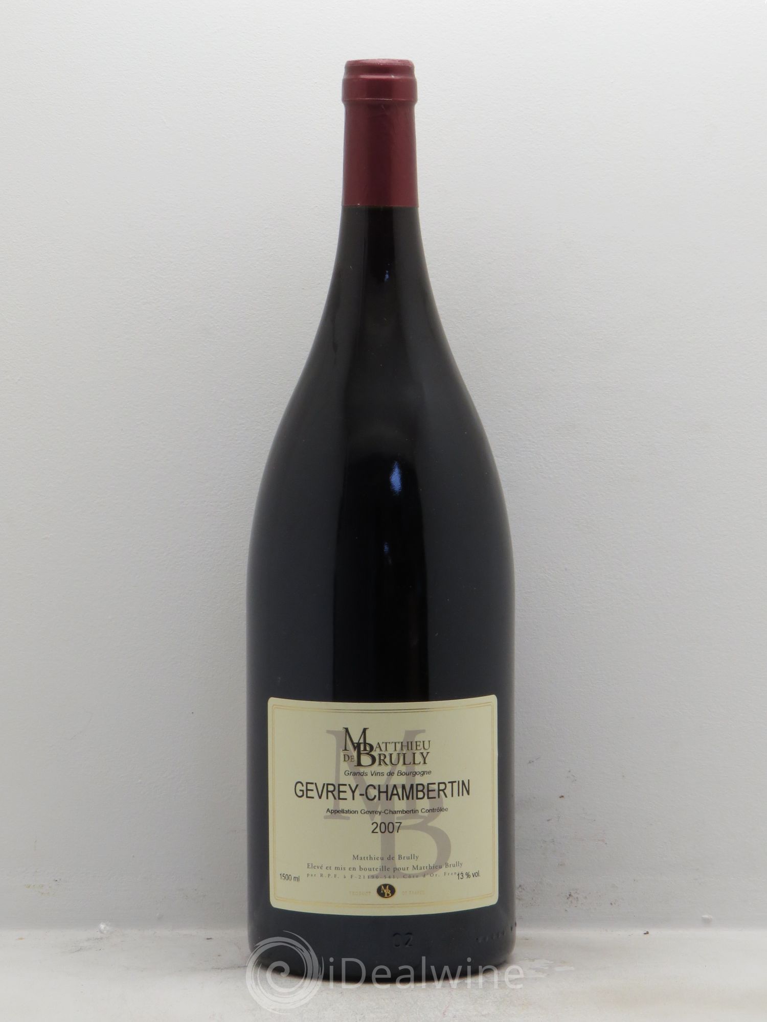 Gevrey-Chambertin Mathieu de Brully 2007 - Lot de 1 magnum - 0