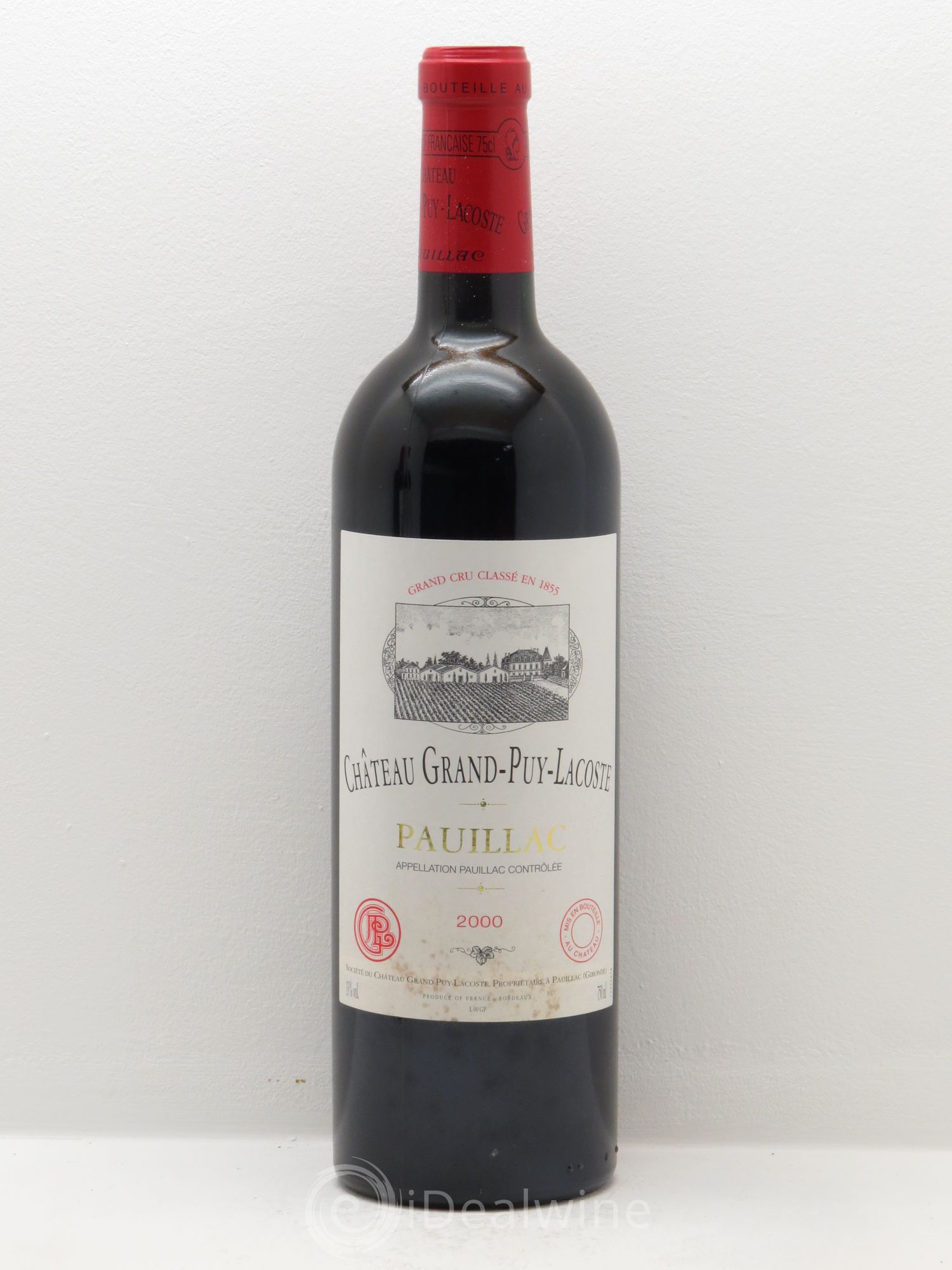 Château Grand Puy Lacoste 5ème Grand Cru Classé 2000 - Lot de 12 bouteilles - 0