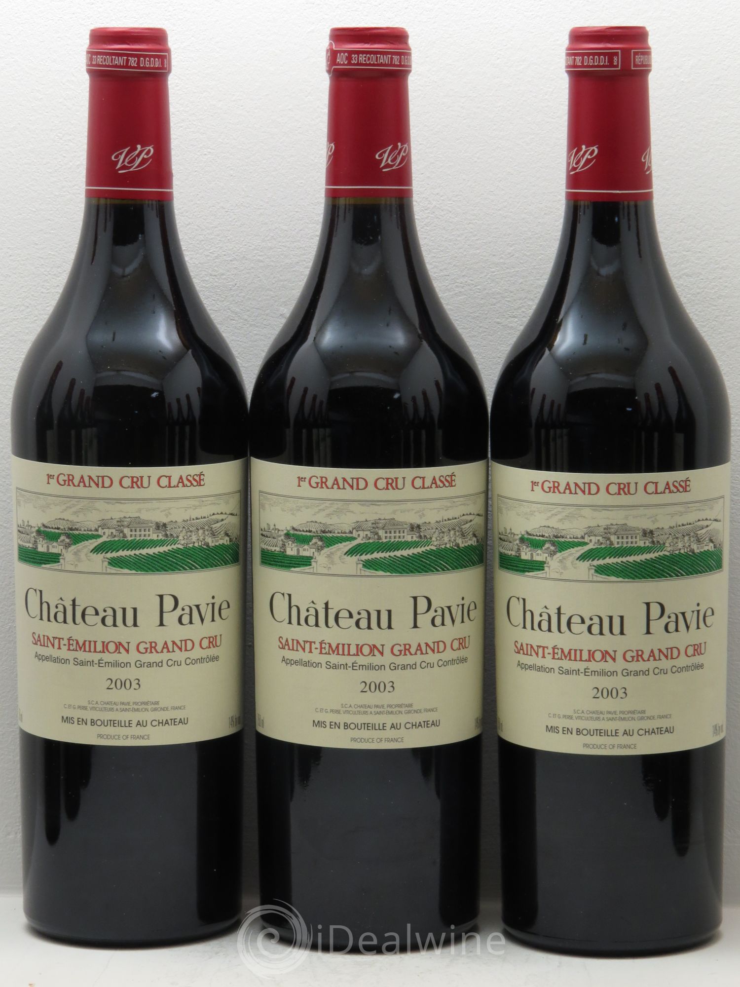 Château Pavie 1er Grand Cru Classé A 2003 - Lot de 12 bouteilles - 1