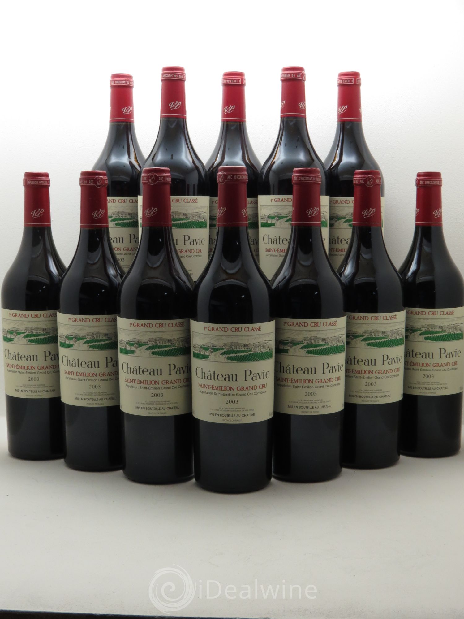 Château Pavie 1er Grand Cru Classé A 2003 - Lot de 12 bouteilles - 0