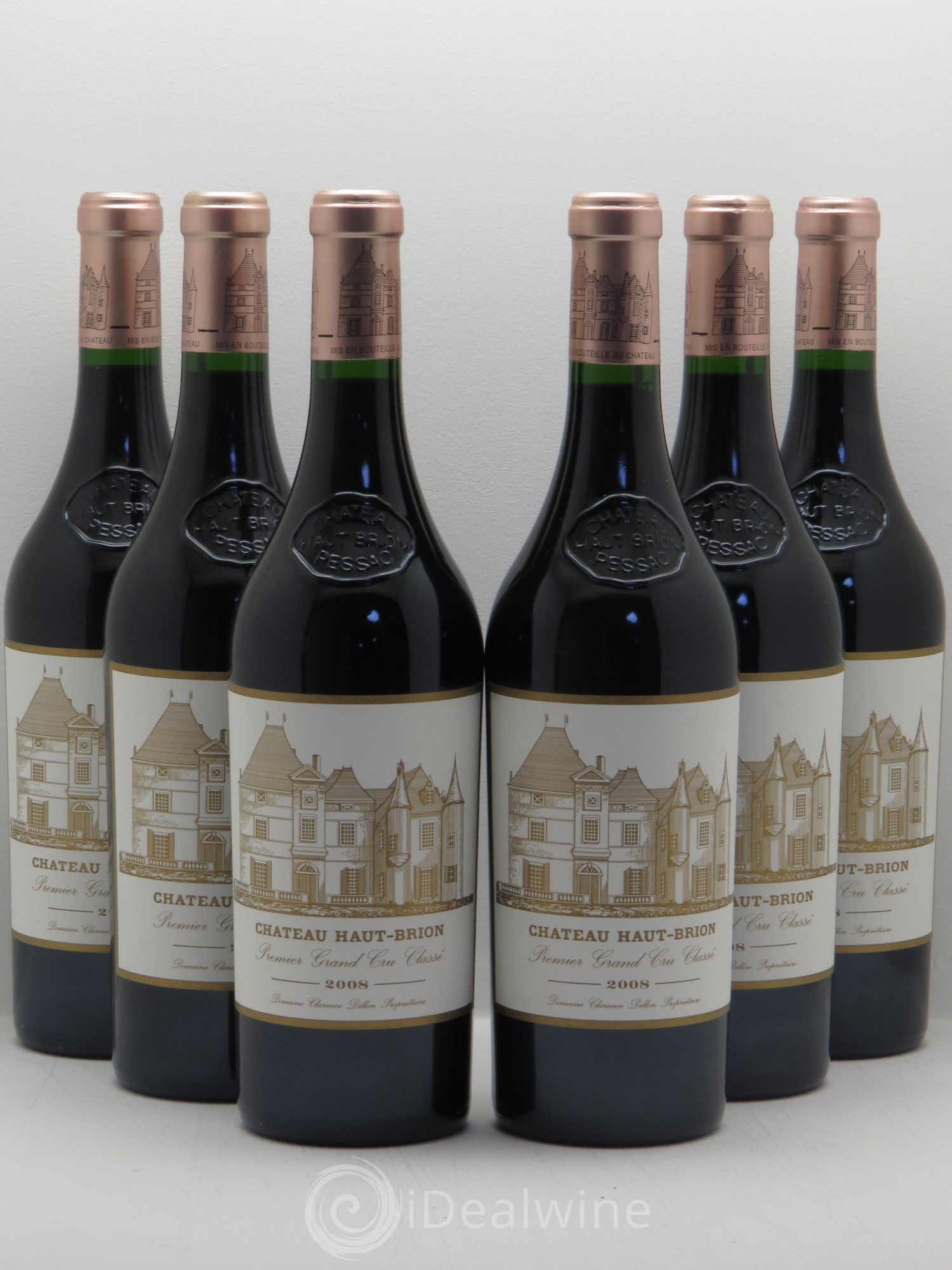 Château Haut Brion 1er Grand Cru Classé 2008 - Lot de 6 bouteilles - 0