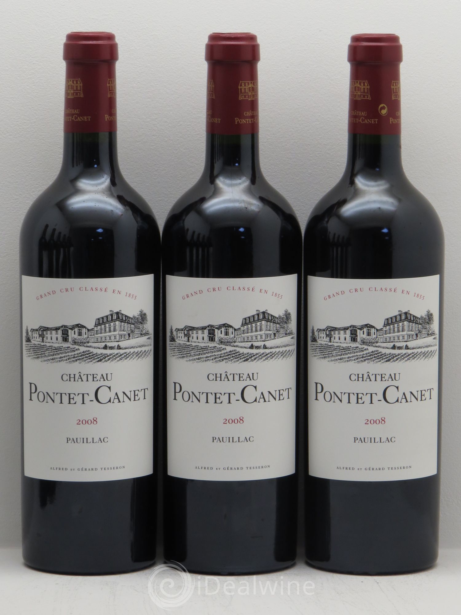Château Pontet Canet 5ème Grand Cru Classé 2008 - Lot de 12 bouteilles - 1