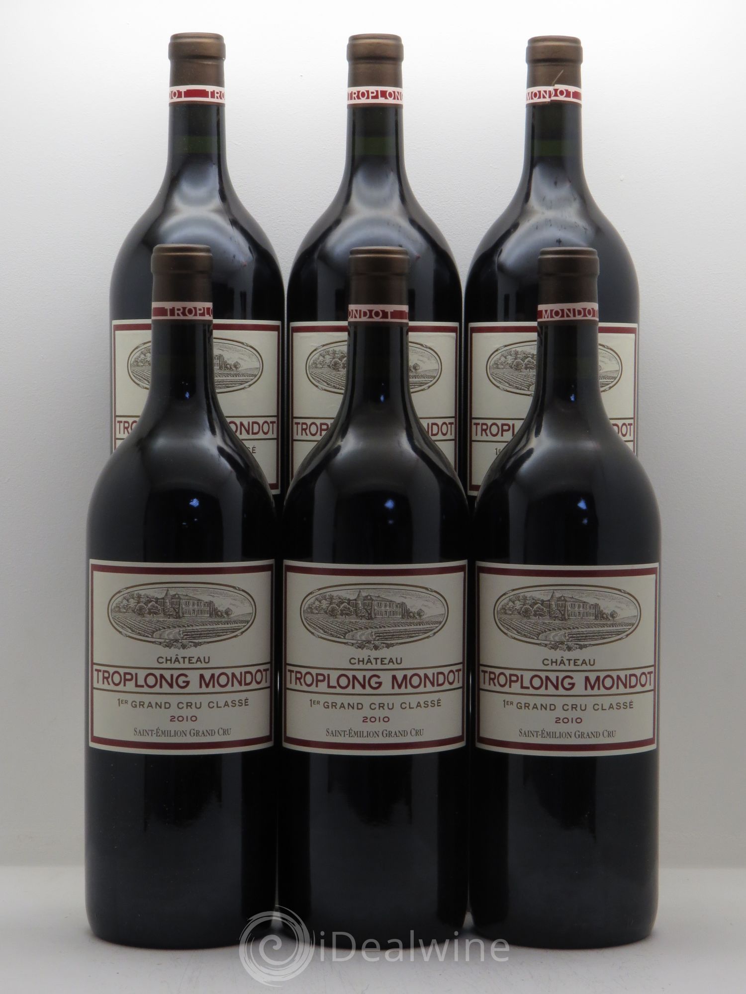 Château Troplong Mondot 1er Grand Cru Classé B 2010 - Lot de 6 magnums - 0