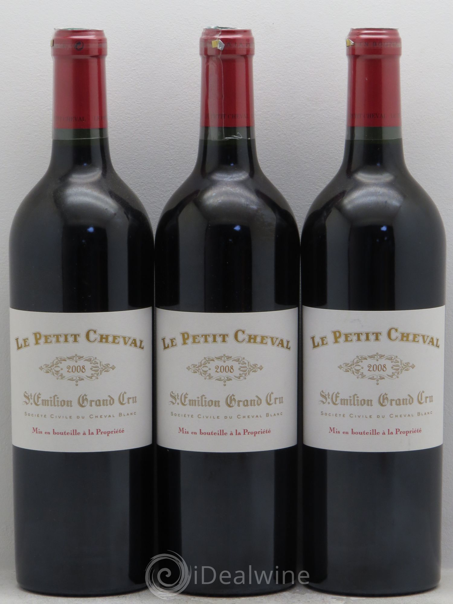 Le Petit Cheval Second Vin 2008 - Lot de 3 bouteilles - 0