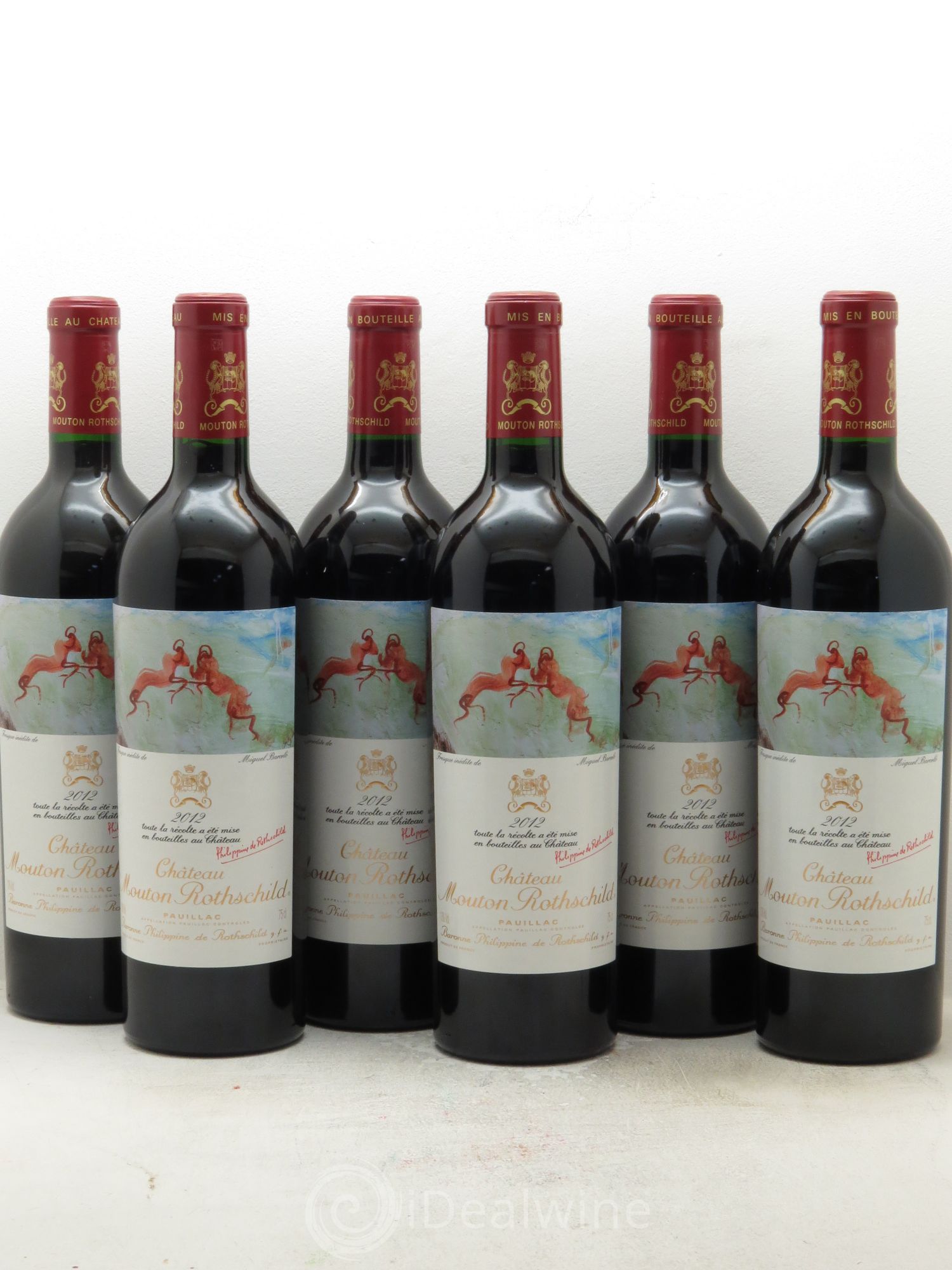 Château Mouton Rothschild 1er Grand Cru Classé 2012 - Lot de 6 bouteilles - 0