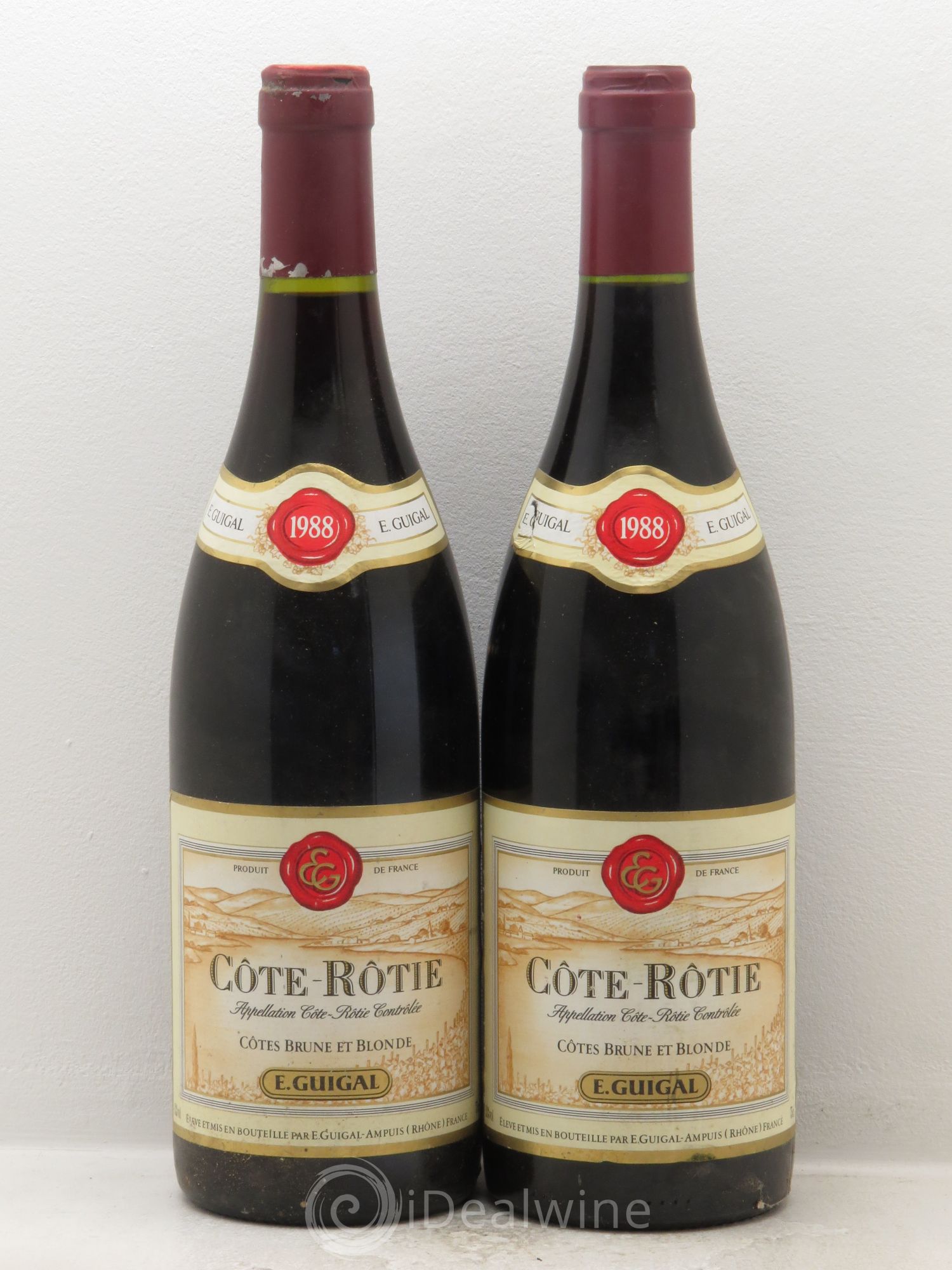 Côte-Rôtie Côtes Brune et Blonde Guigal 1988 - Lot de 2 bouteilles - 0
