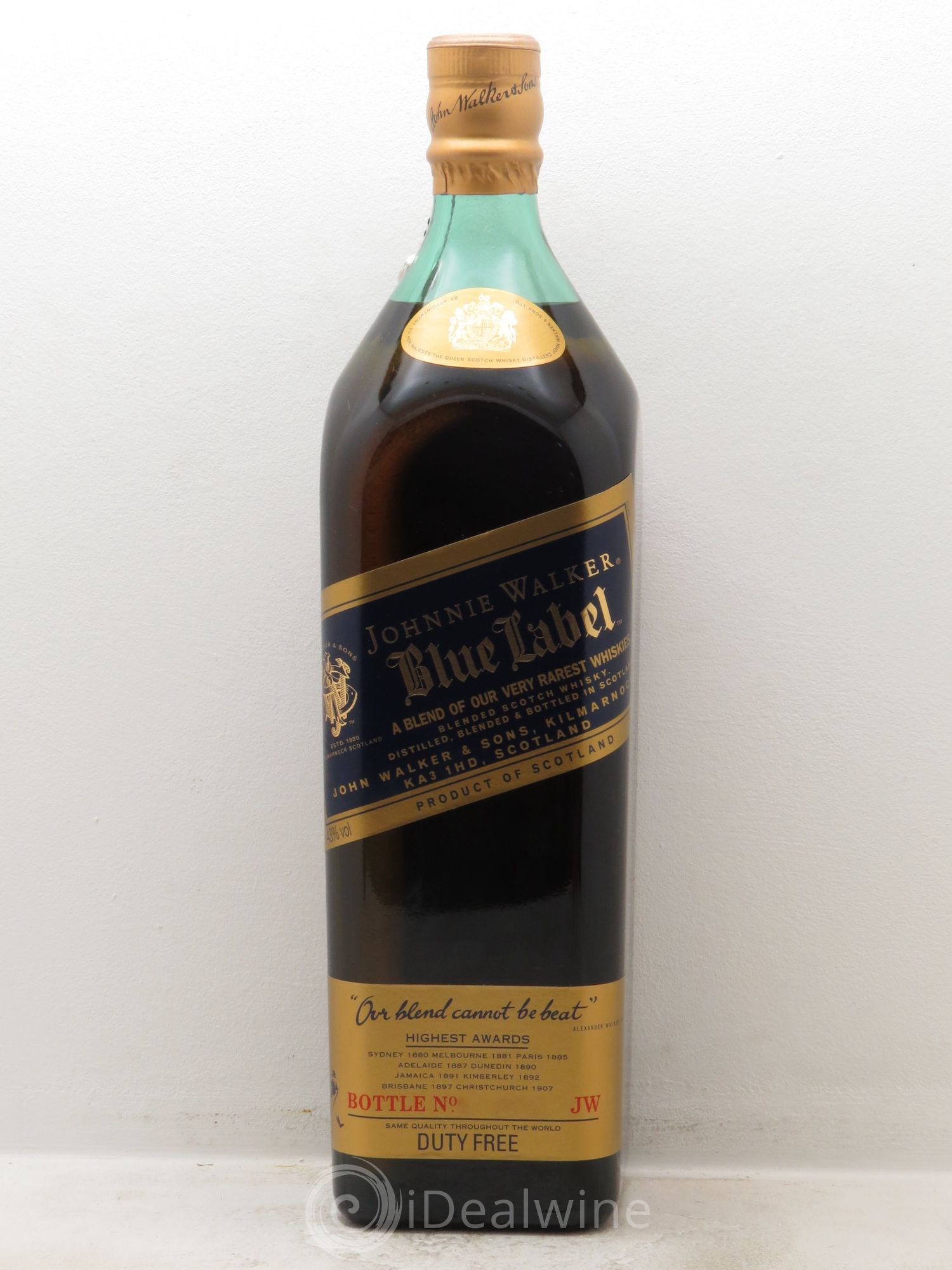 Whisky Jonnhie Walker Blue Label (1.75L) 43° - Posten von 1 Flasche - 0