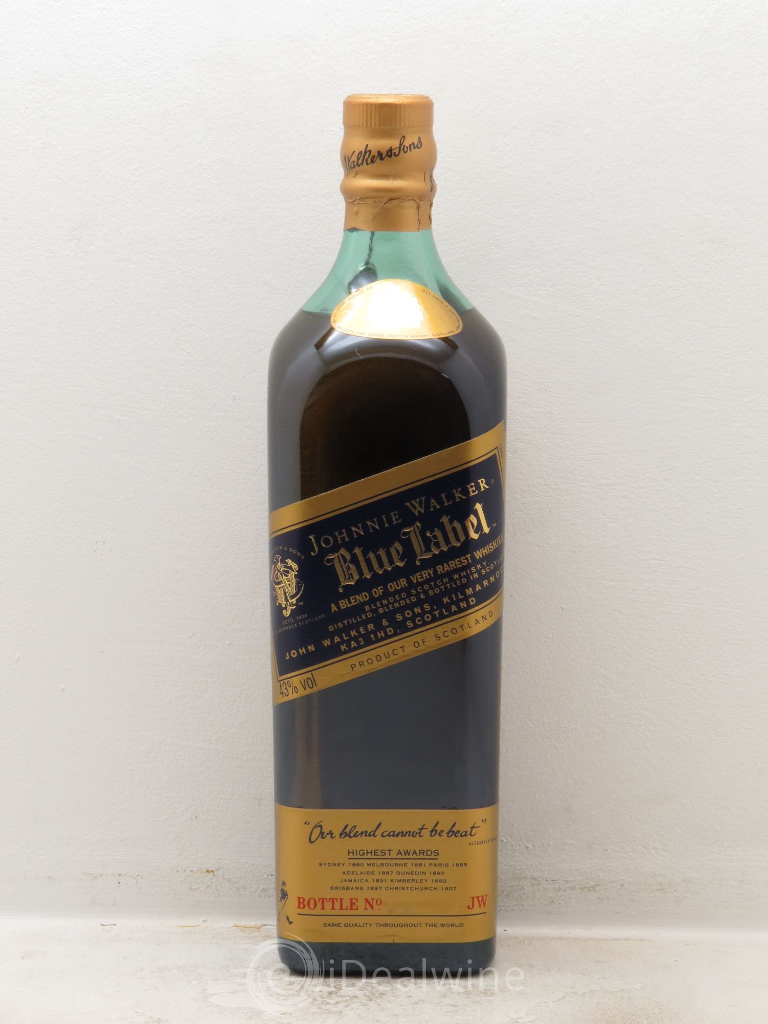 Whisky Jonnhie Walker Blue Label 43° - Posten von 1 Flasche - 0