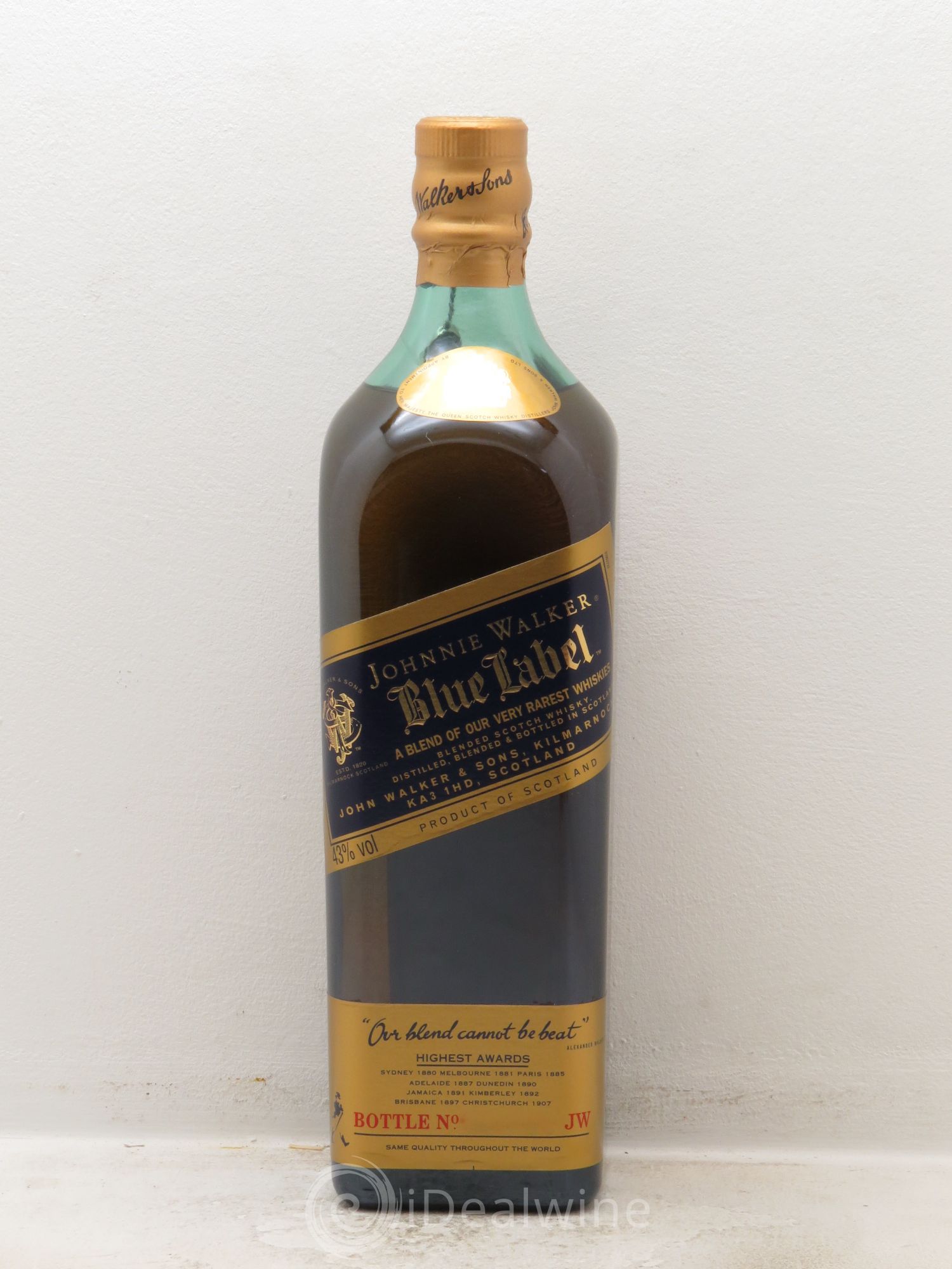Whisky Jonnhie Walker Blue Label 43° - Posten von 1 Flasche - 0