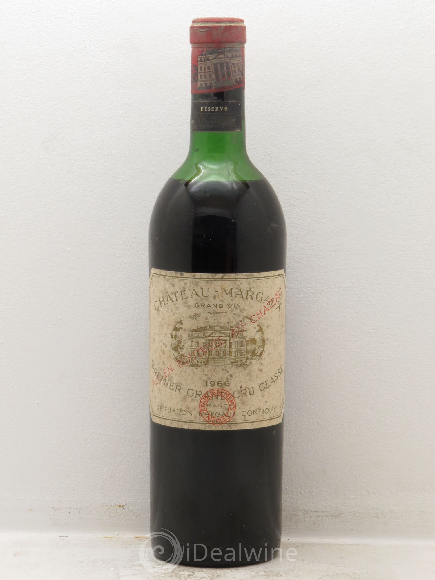 Château Margaux 1er Grand Cru Classé 1966 - Lot de 1 bouteille - 0