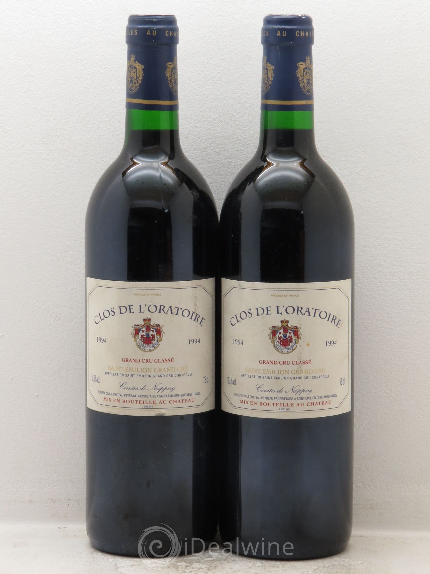 Clos de l'Oratoire Grand Cru Classé 1994 - Lot de 2 bouteilles - 0