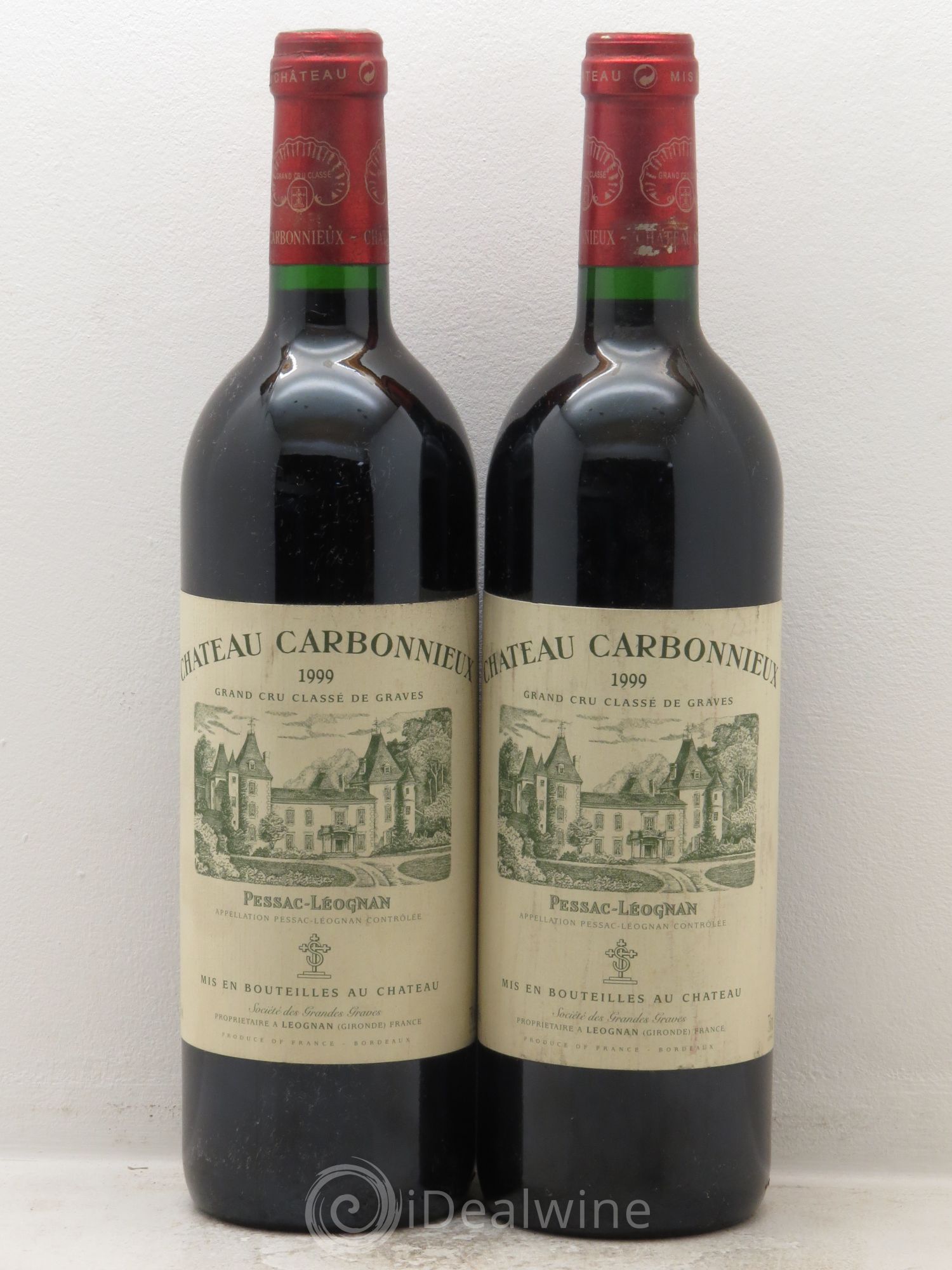Château Carbonnieux Cru Classé de Graves 1999 - Lot de 2 bouteilles - 0