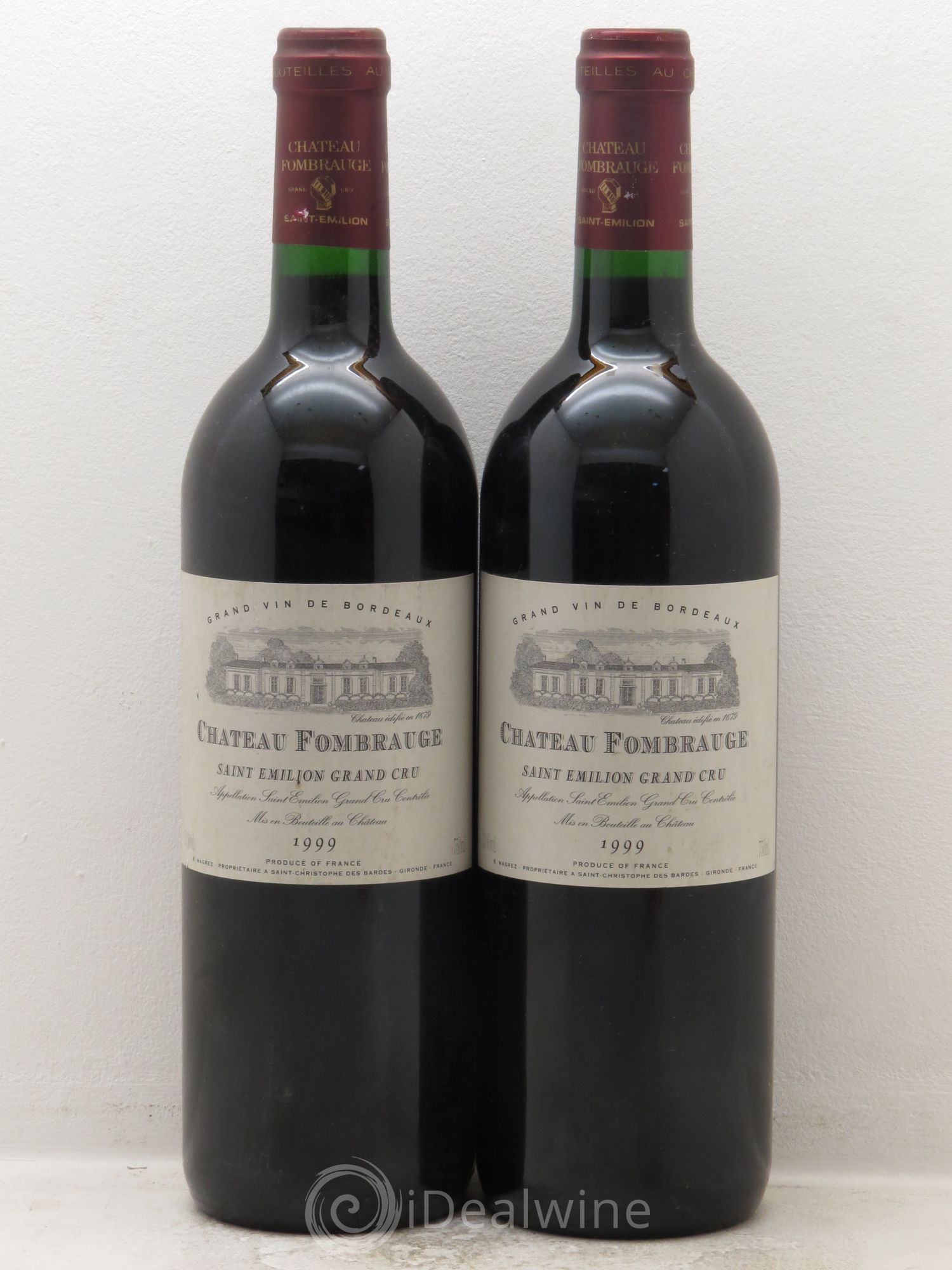 Château Fombrauge Grand Cru Classé 1999 - Lot de 2 bouteilles - 0
