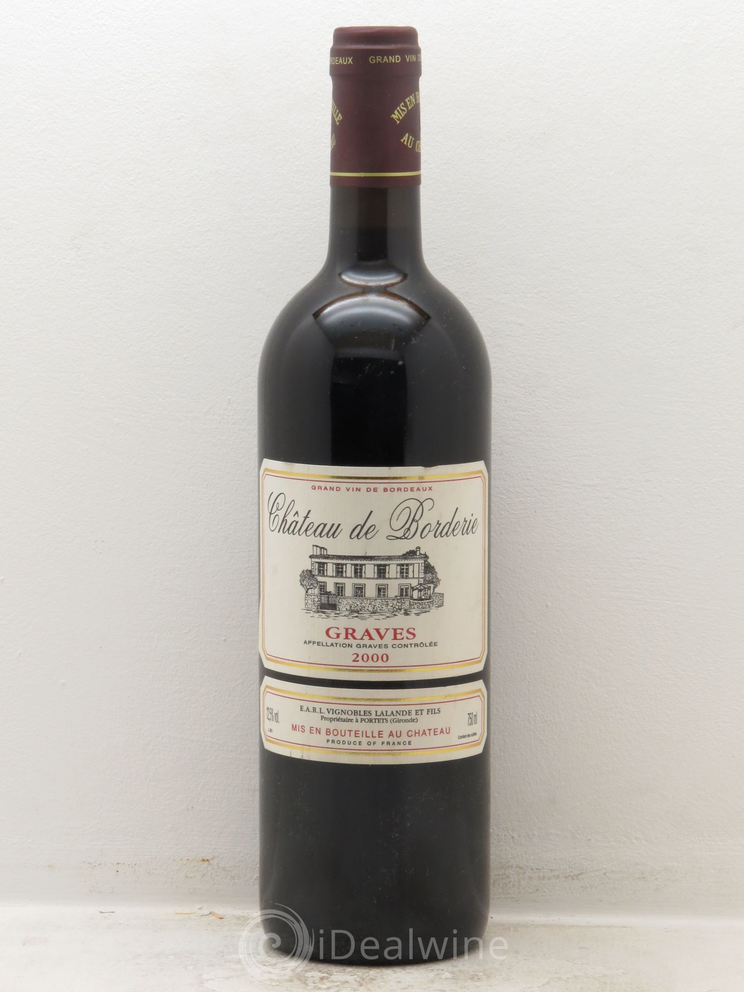 Graves Château de Borderie 2000 - Posten von 1 Flasche - 0