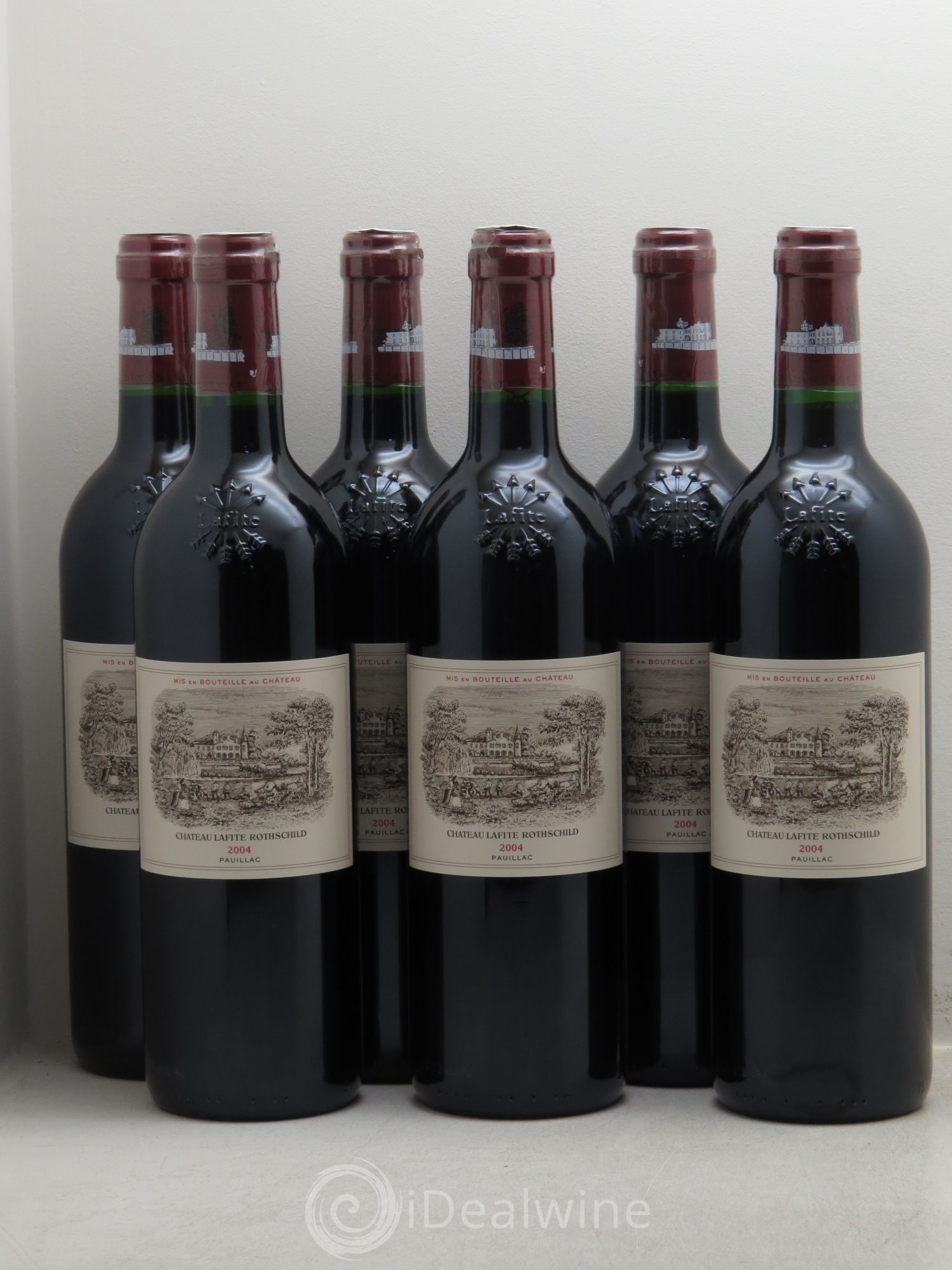 Château Lafite Rothschild 1er Grand Cru Classé 2004 - Lot de 6 bouteilles - 0