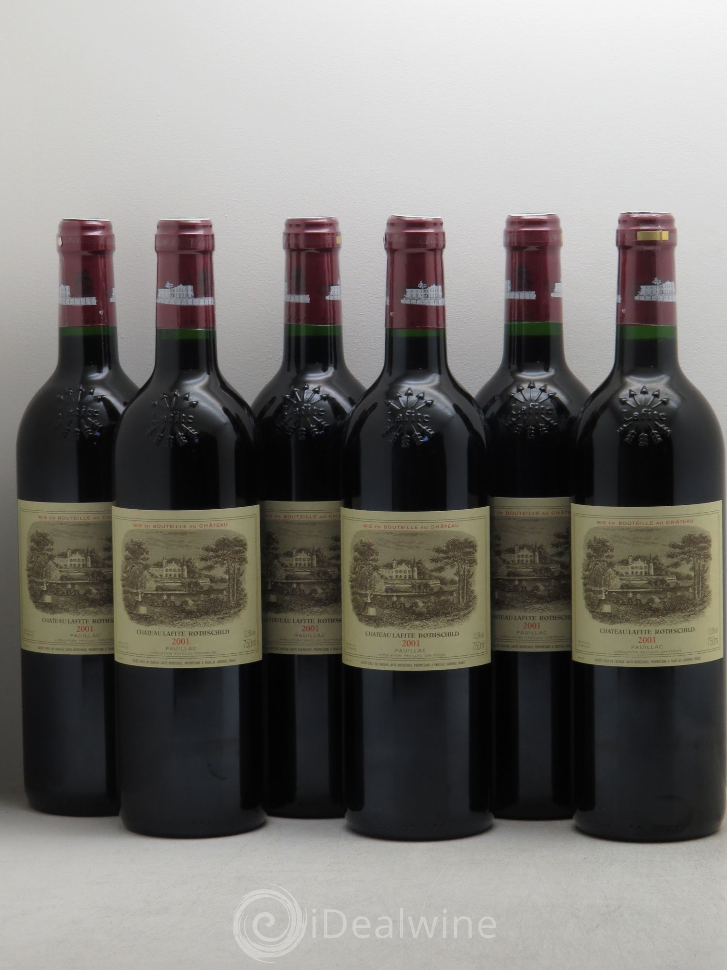 Château Lafite Rothschild 1er Grand Cru Classé 2001 - Lot de 6 bouteilles - 0
