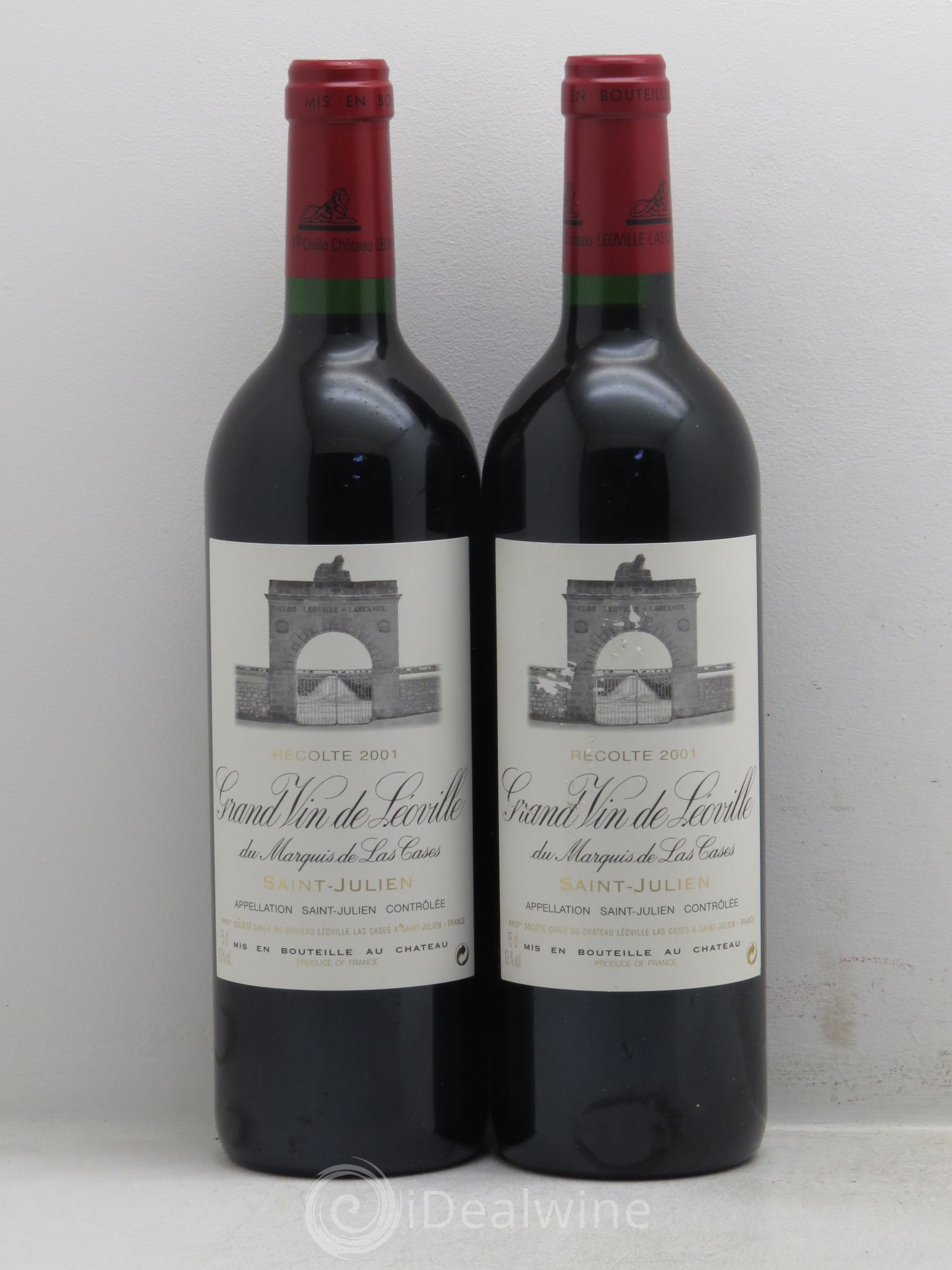 Château Léoville Las Cases 2ème Grand Cru Classé 2001 - Lot de 2 bouteilles - 0