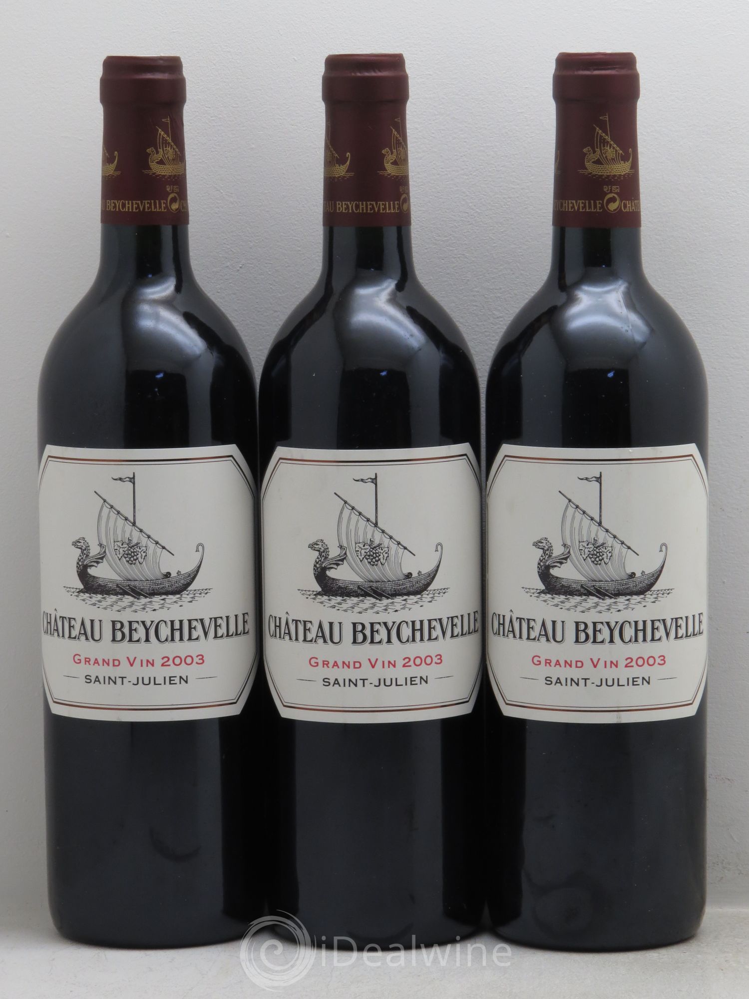 Château Beychevelle 4ème Grand Cru Classé 2003 - Lot de 3 bouteilles - 0