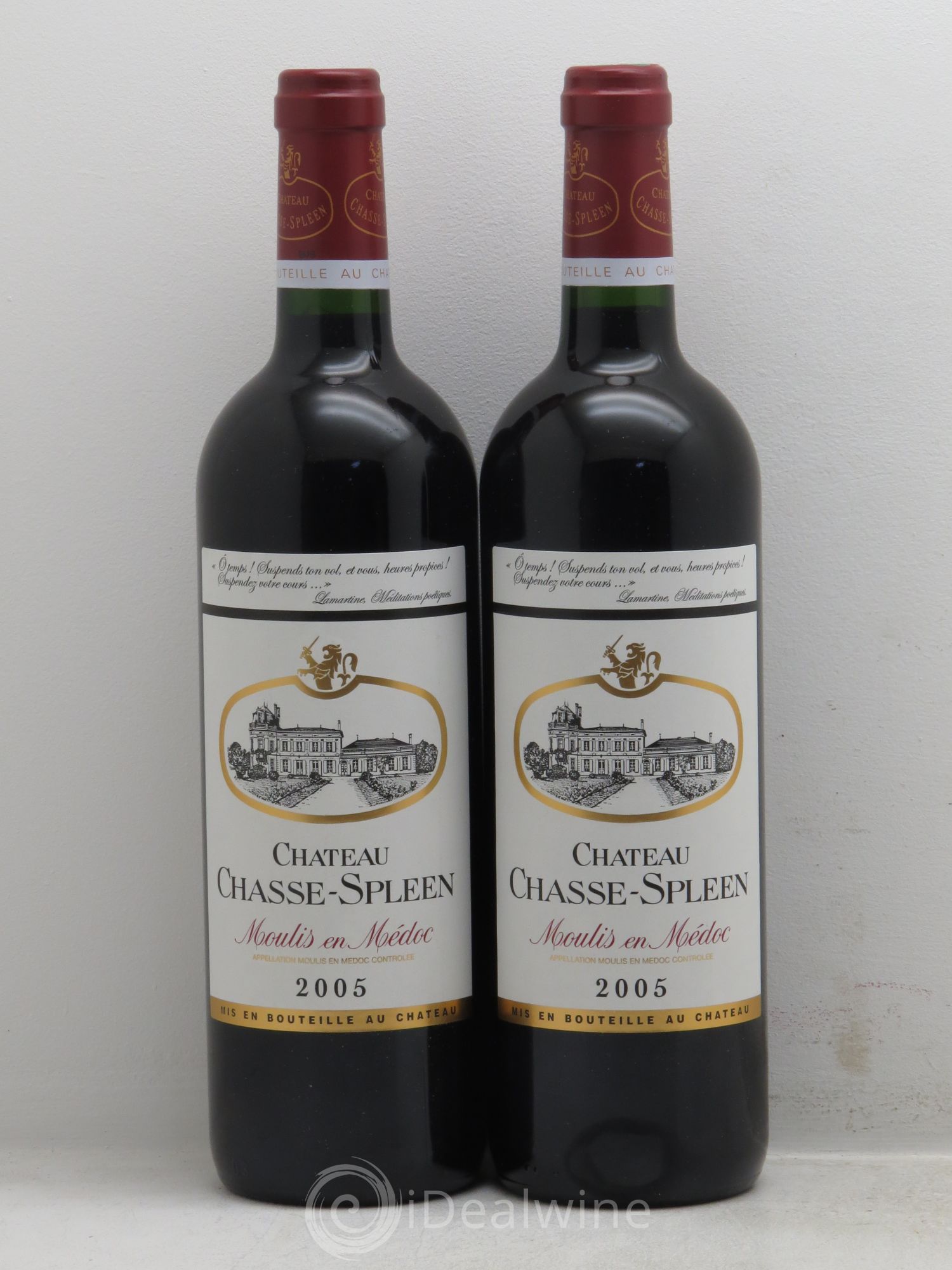 Château Chasse Spleen 2005 - Lot de 2 bouteilles - 0