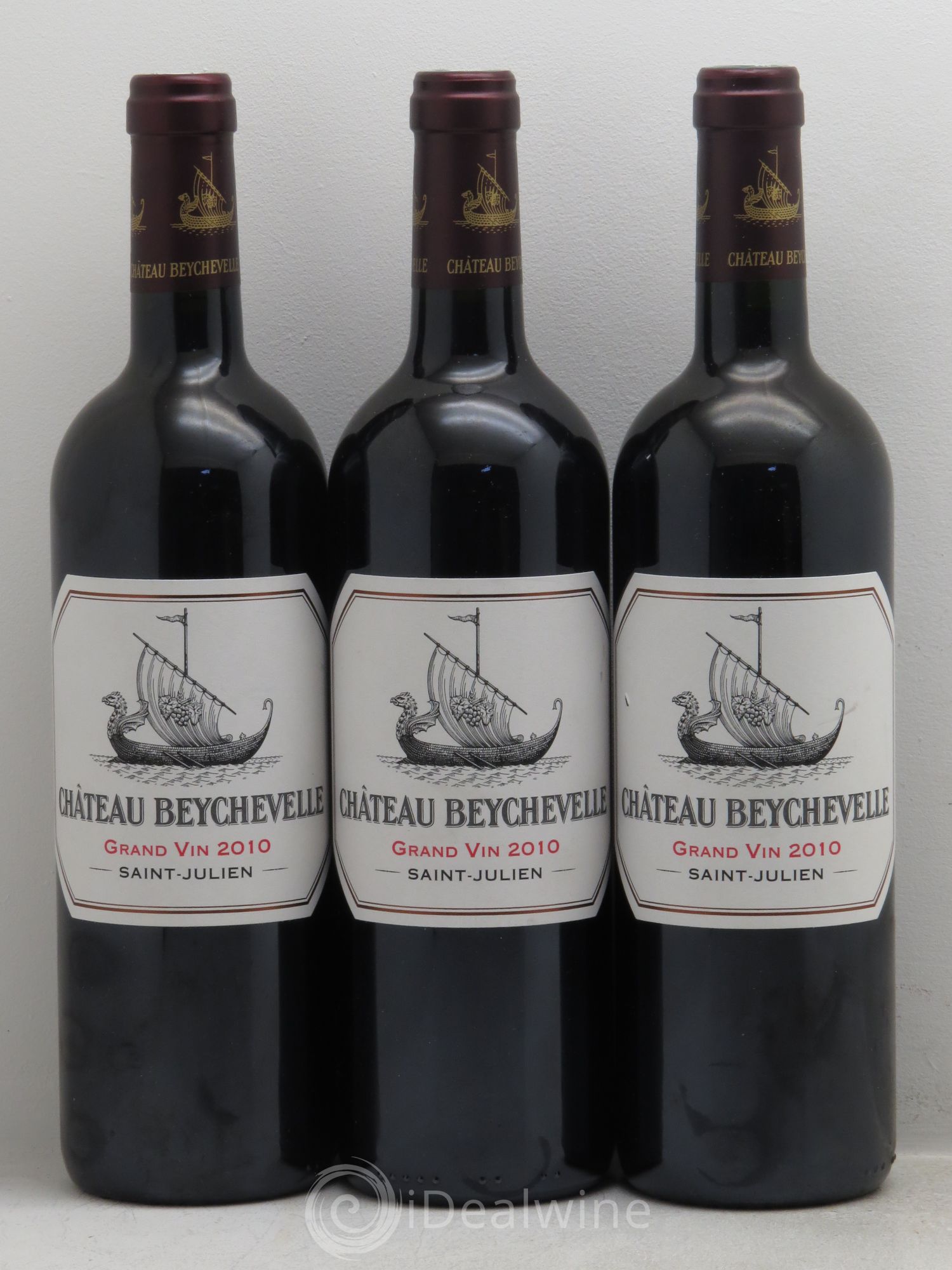 Château Beychevelle 4ème Grand Cru Classé 2010 - Lot de 3 bouteilles - 0