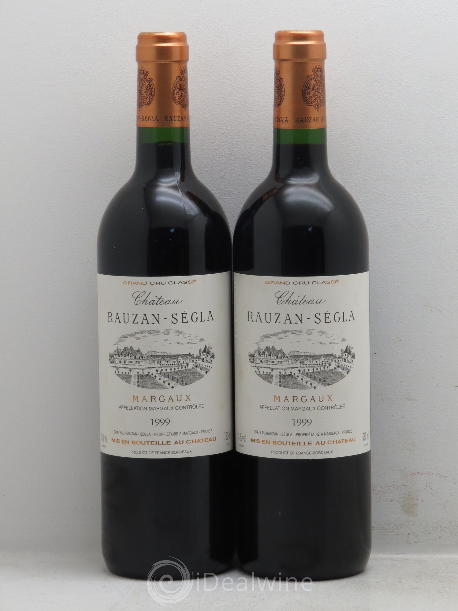 Château Rauzan Ségla Grand Cru Classé 1999 - Lot de 2 bouteilles - 0