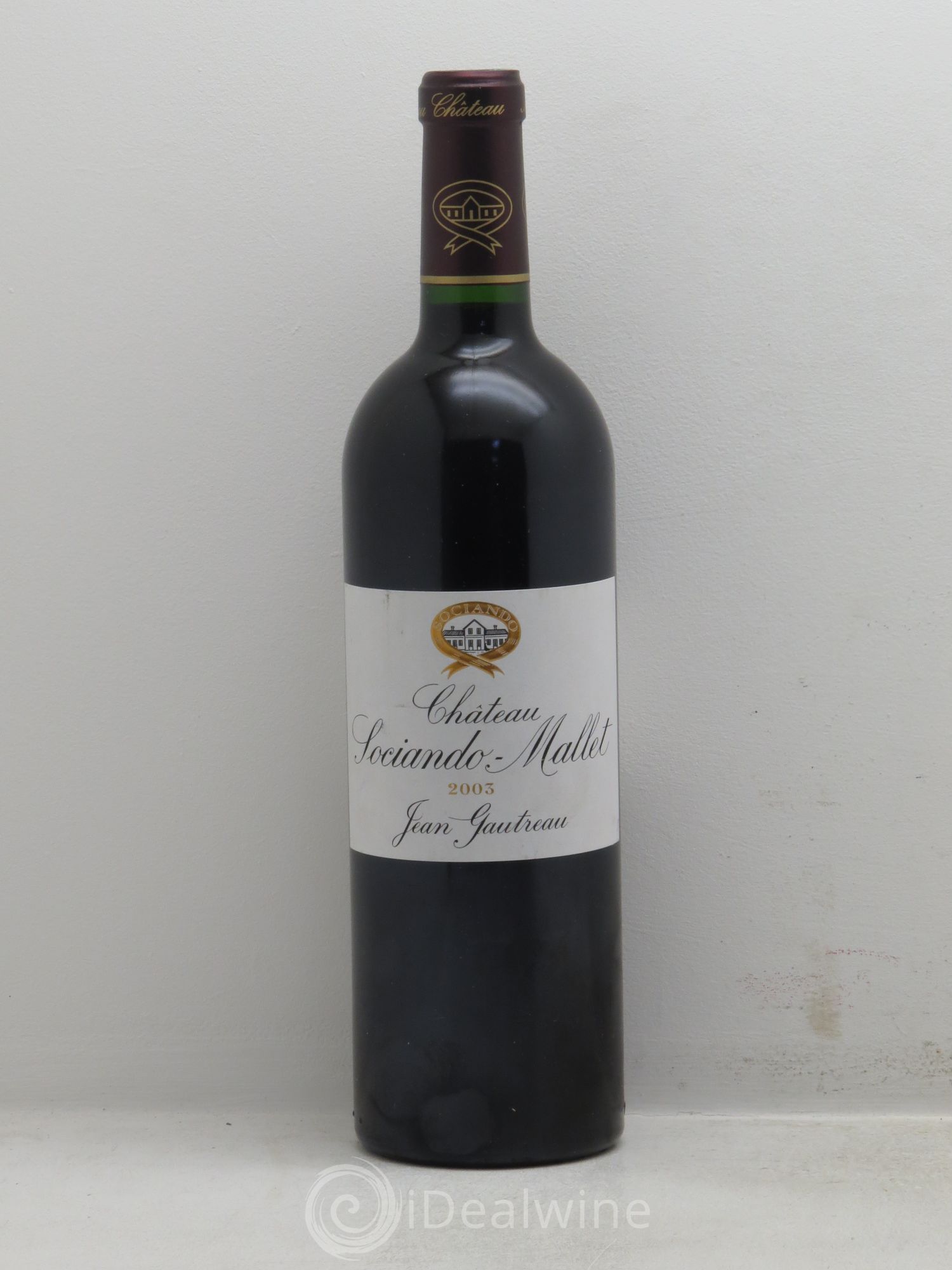 Château Sociando Mallet 2003 - Lot de 1 bouteille - 0