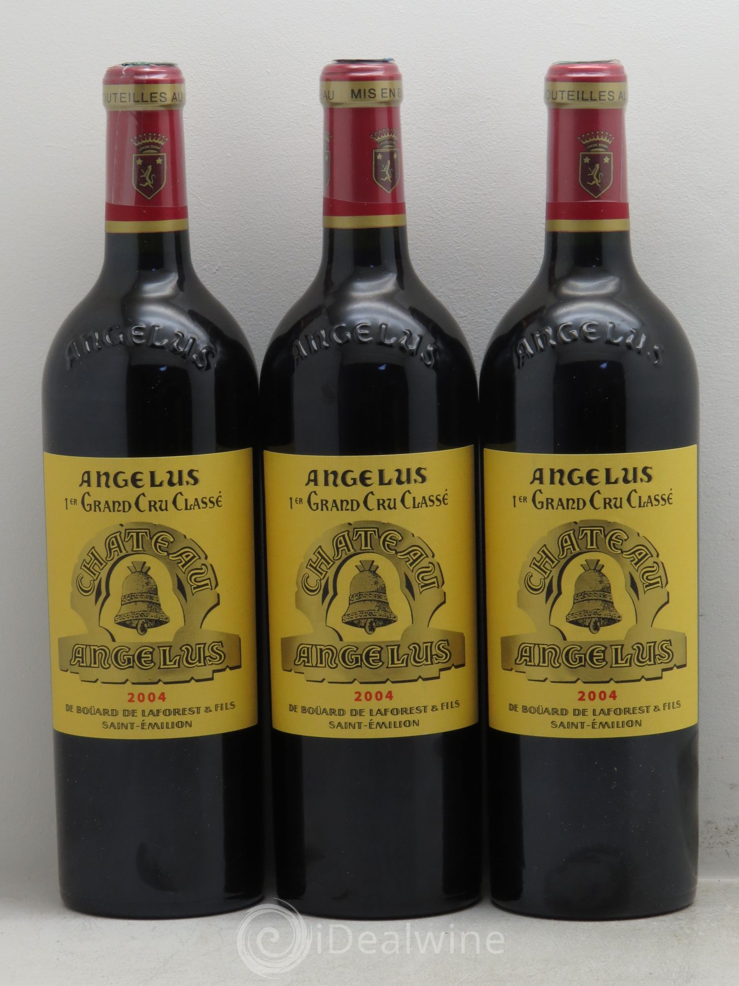 Château Angélus 1er Grand Cru Classé A 2004 - Lot de 3 bouteilles - 0