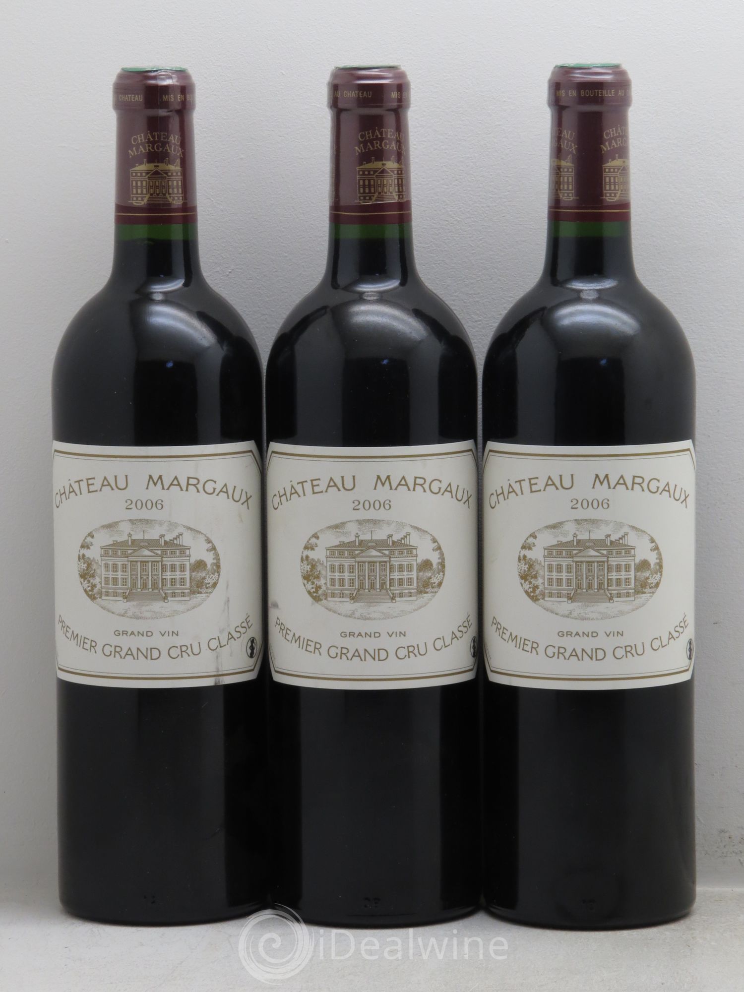 Château Margaux 1er Grand Cru Classé 2006 - Lot de 3 bouteilles - 0