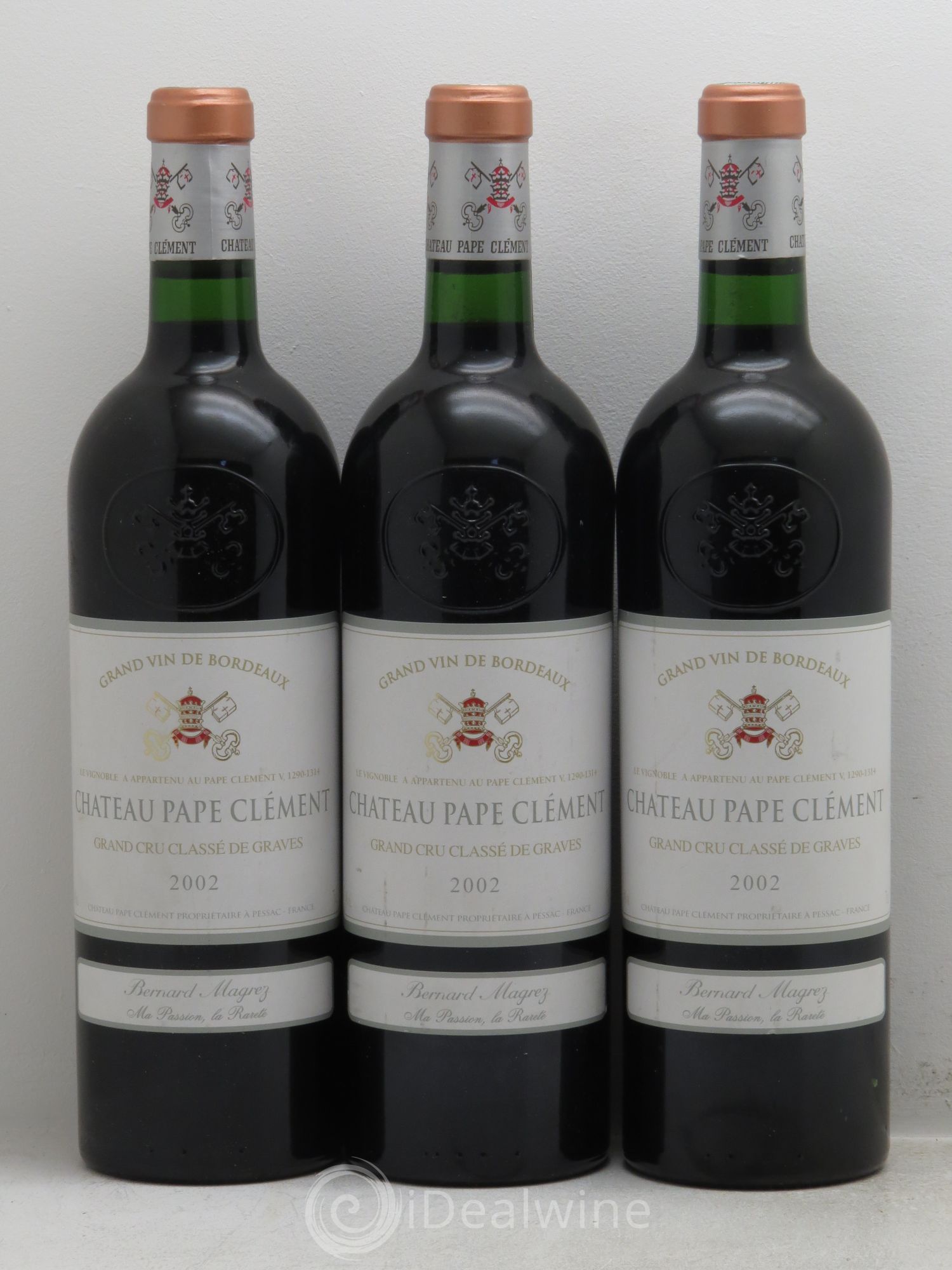 Château Pape Clément Cru Classé de Graves 2002 - Lot de 3 bouteilles - 0