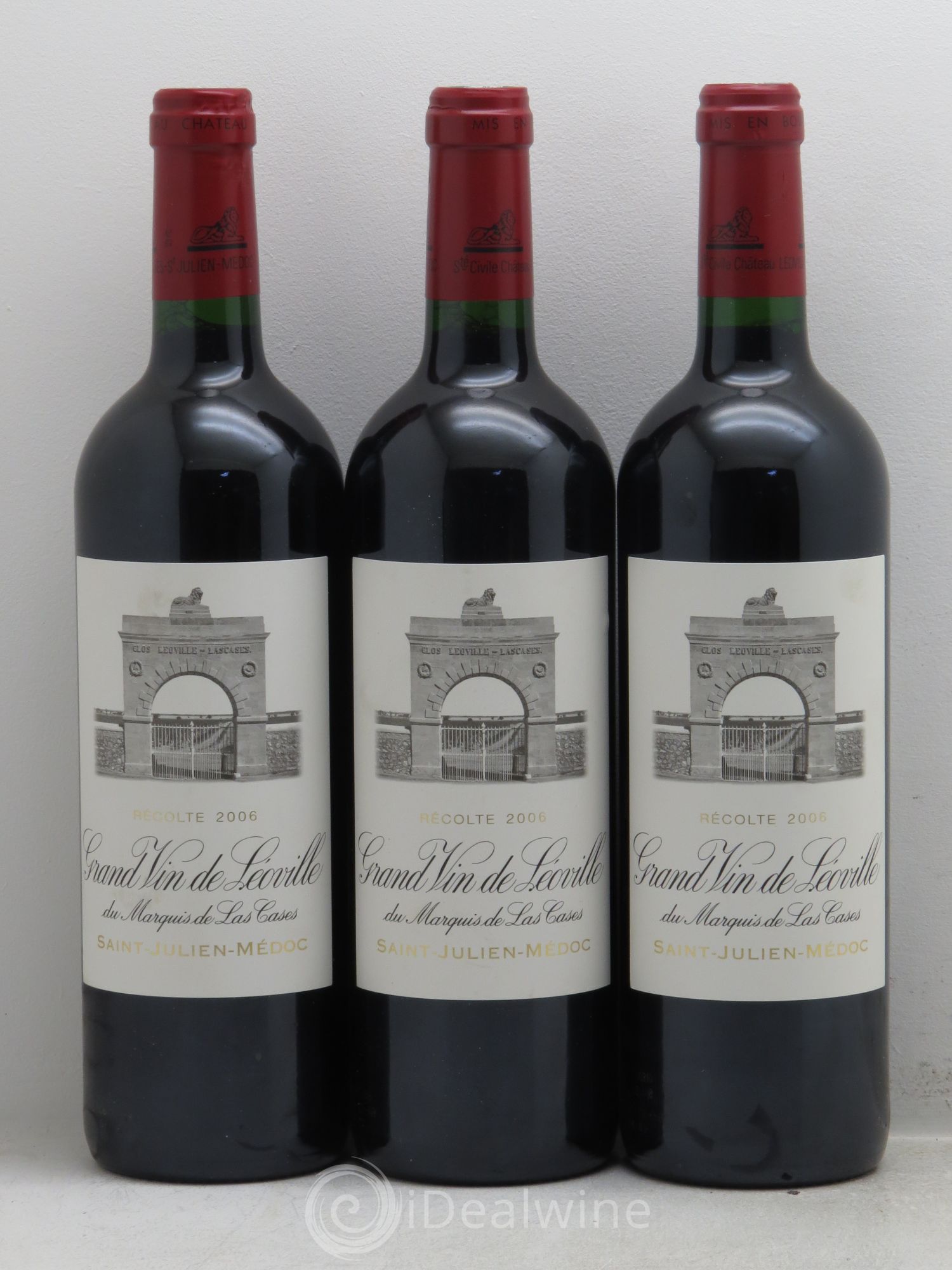 Château Léoville Las Cases 2ème Grand Cru Classé 2006 - Lot de 3 bouteilles - 0
