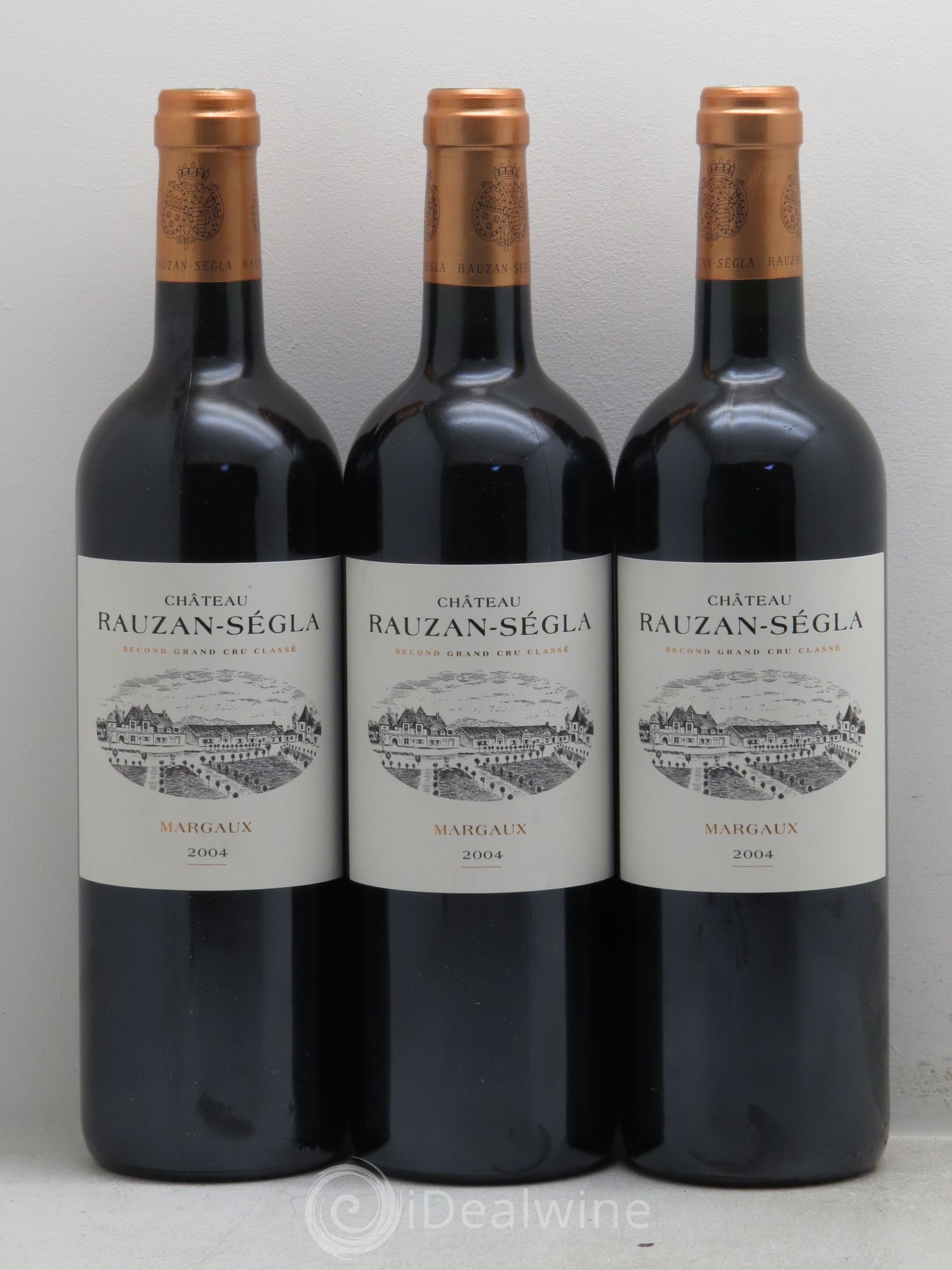 Château Rauzan Ségla Grand Cru Classé 2004 - Lot de 3 bouteilles - 0
