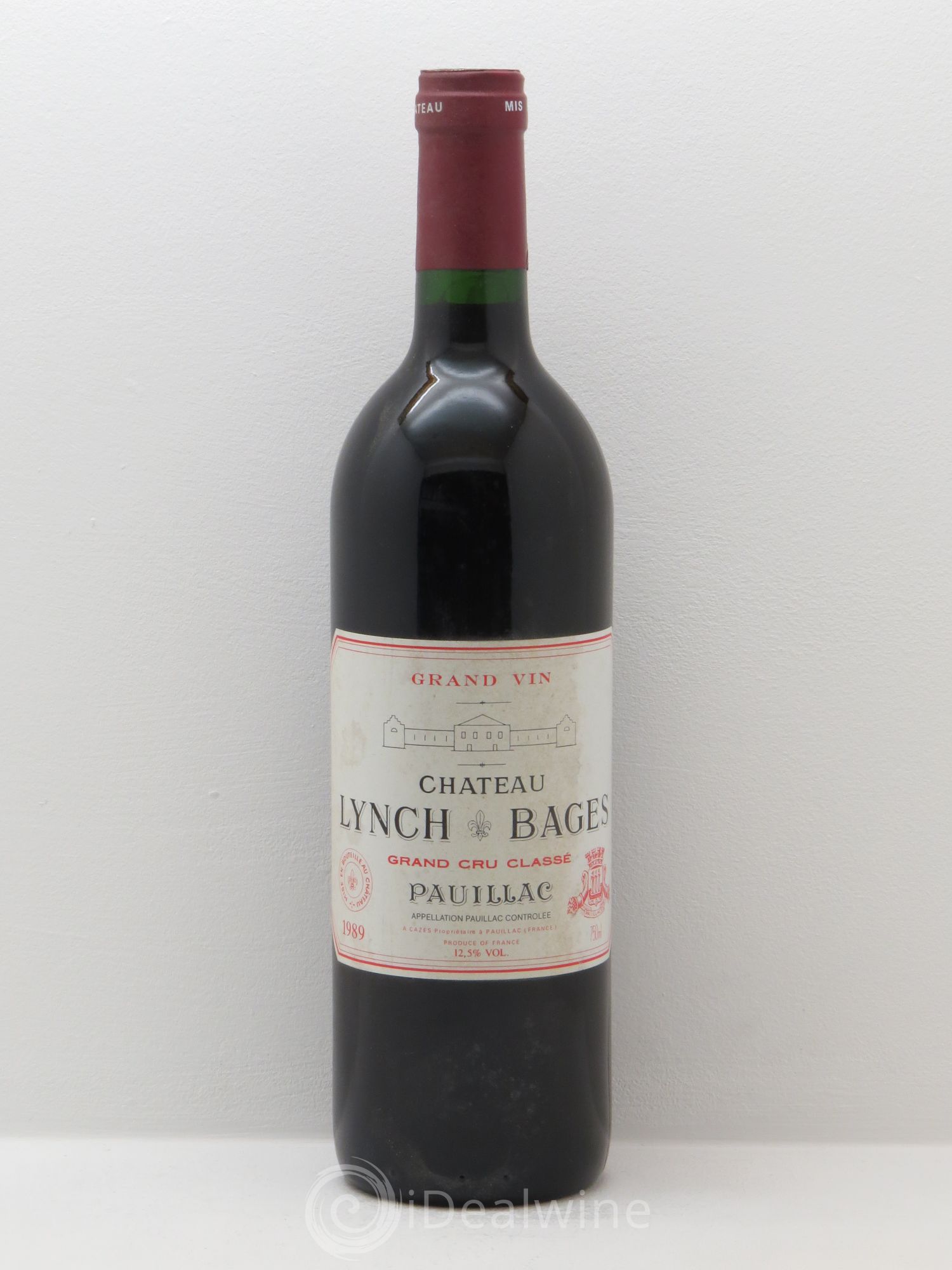 Château Lynch Bages 5ème Grand Cru Classé 1989 - Lot de 1 bouteille - 0