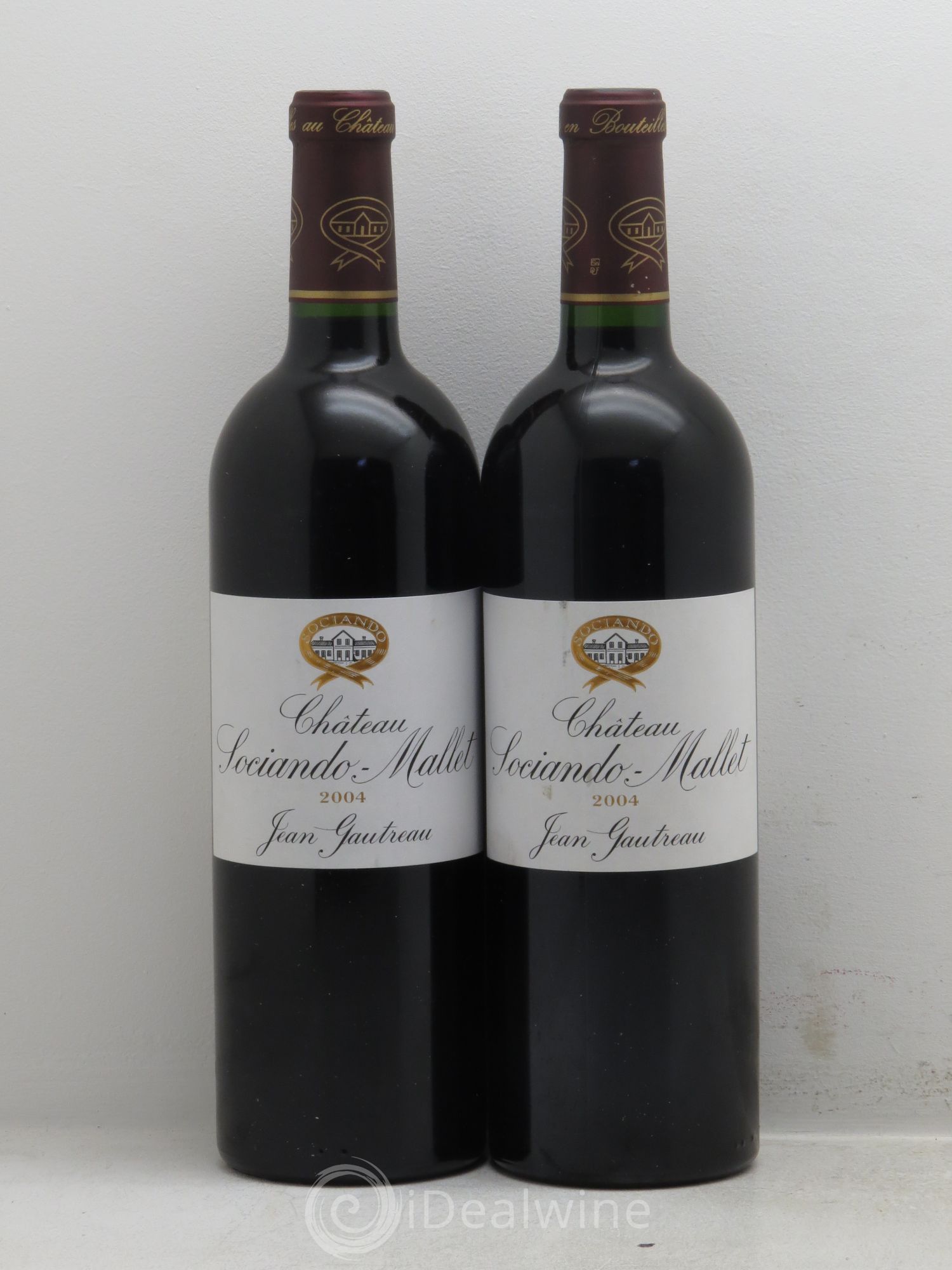 Château Sociando Mallet 2004 - Lot de 2 bouteilles - 0